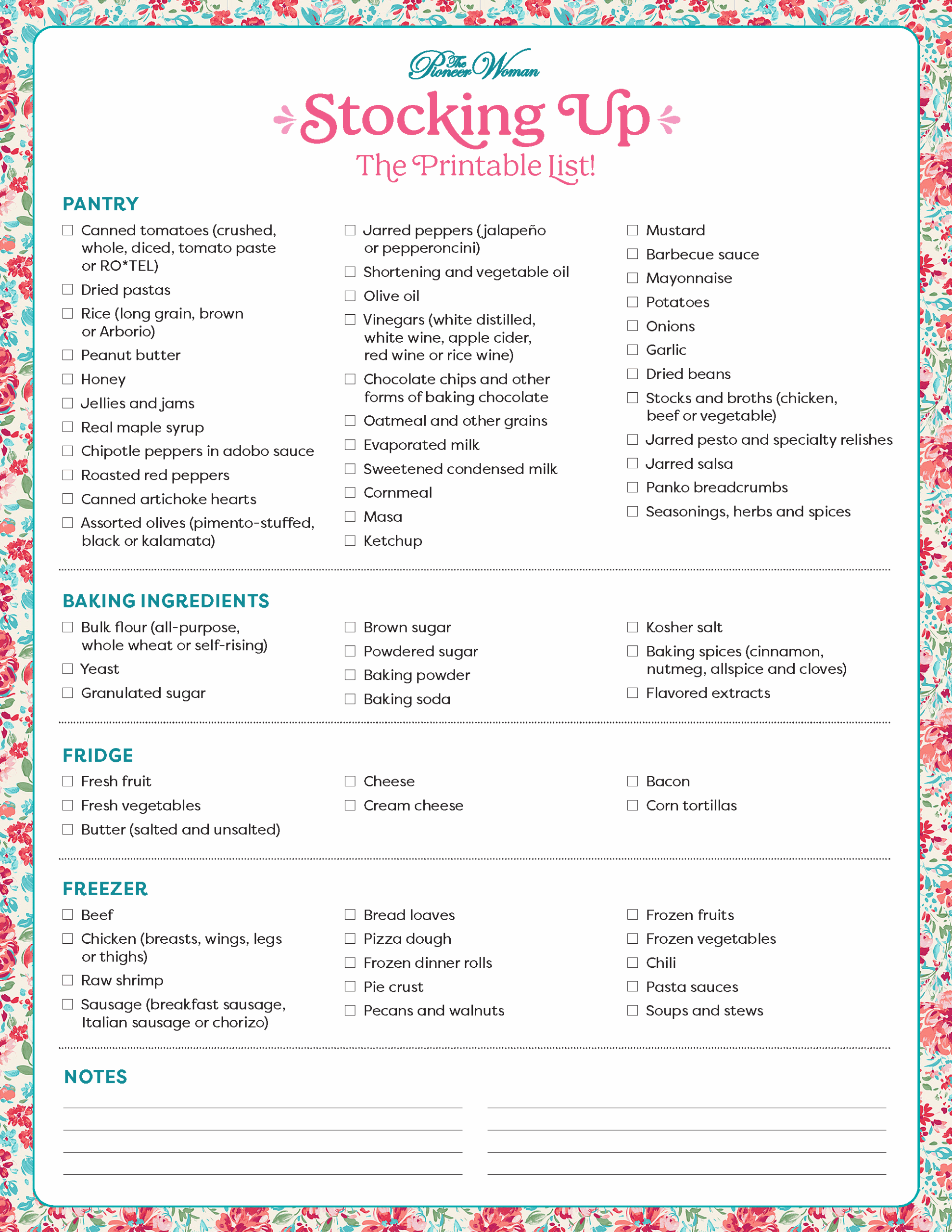 How To Stock Up The Pantry Plus A Free Printable Shopping List