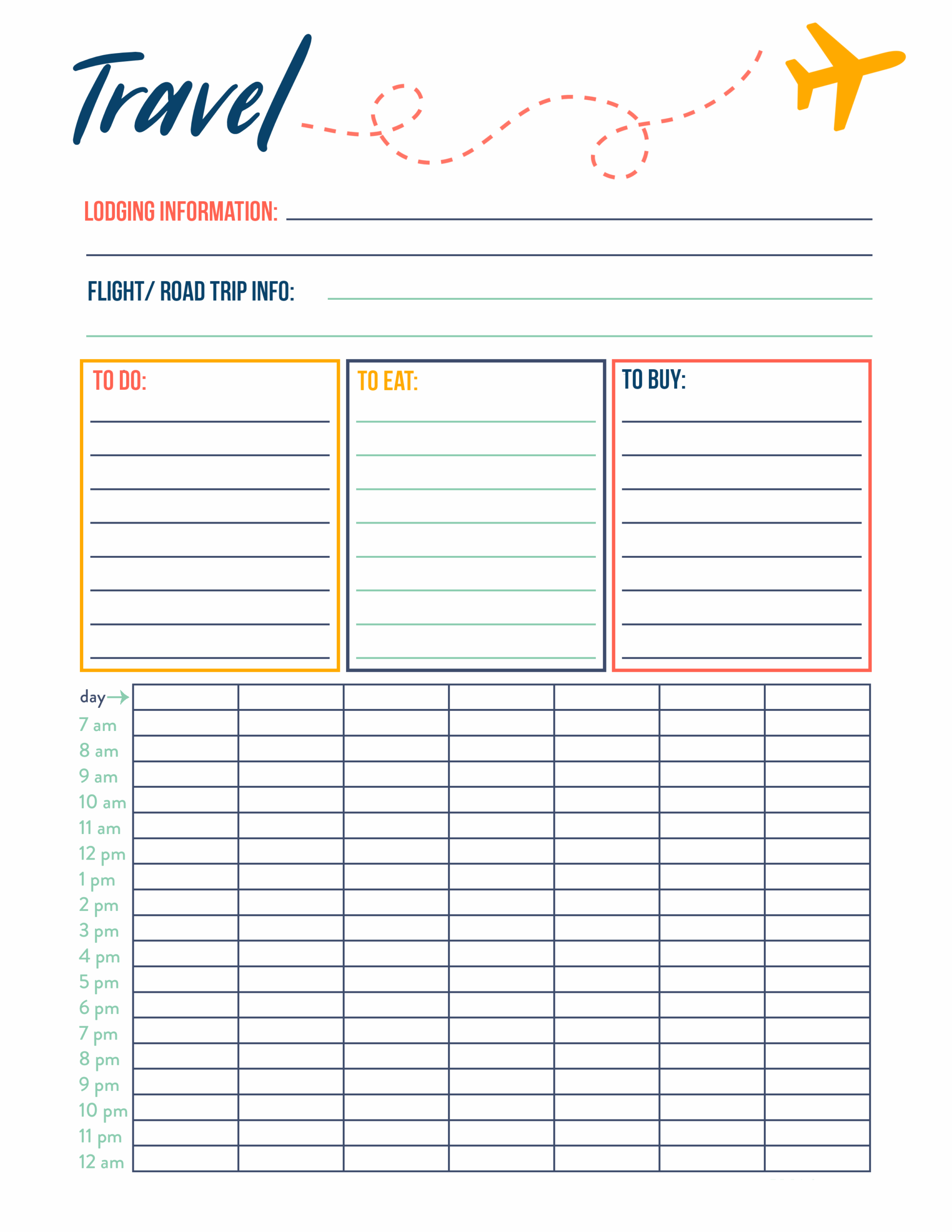 Vacation Planner Printable Free Vacation Planner Printable Free