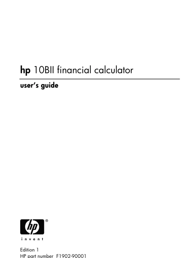 hp 10bii financial calculator user guide pdf hp 10bii financial calculator user guide pdf