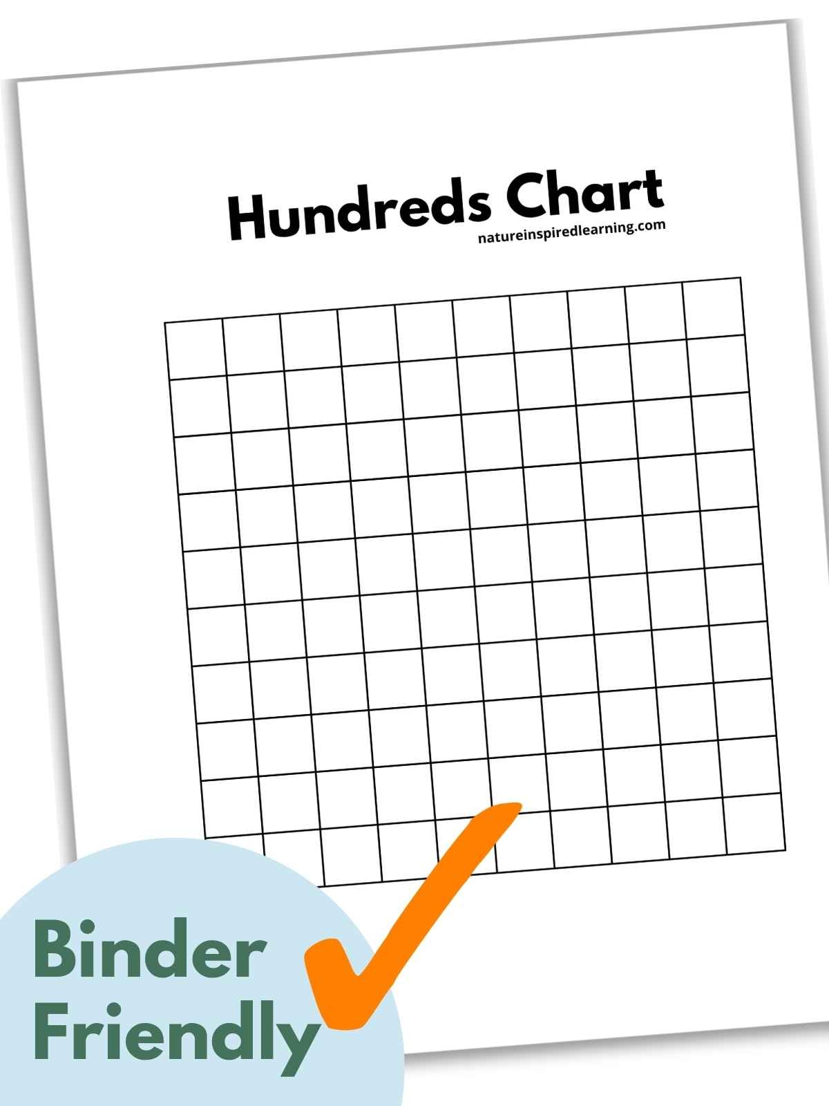 Blank 100s Chart Printable Blank 100s Chart Printable