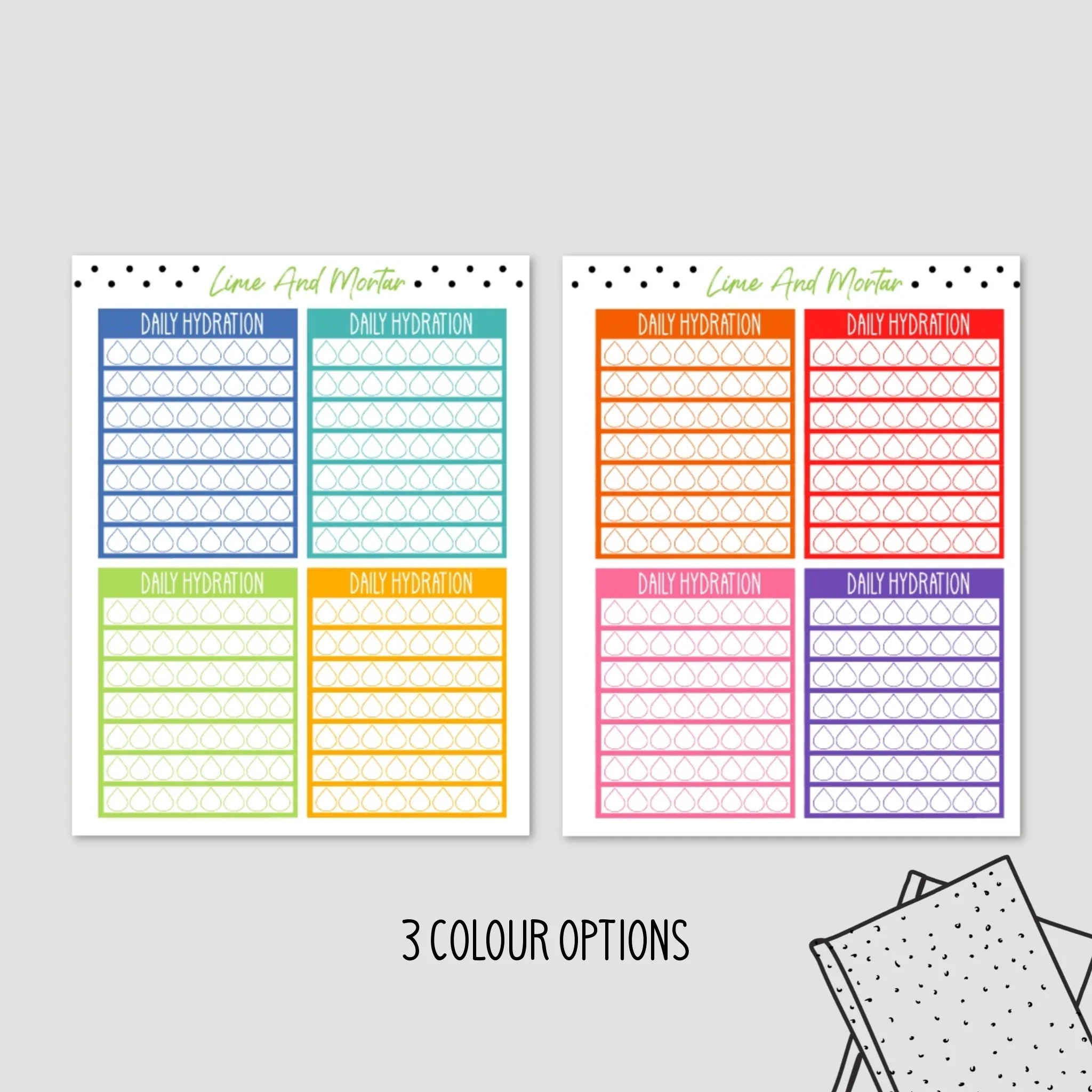Printable Planner Sticker Hydrate Printable Planner Sticker Hydrate