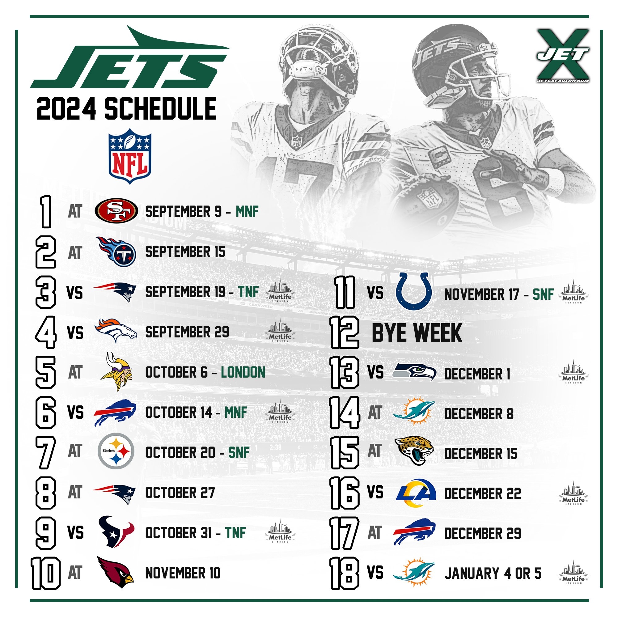 Ny Jets Printable Schedule Ny Jets Printable Schedule