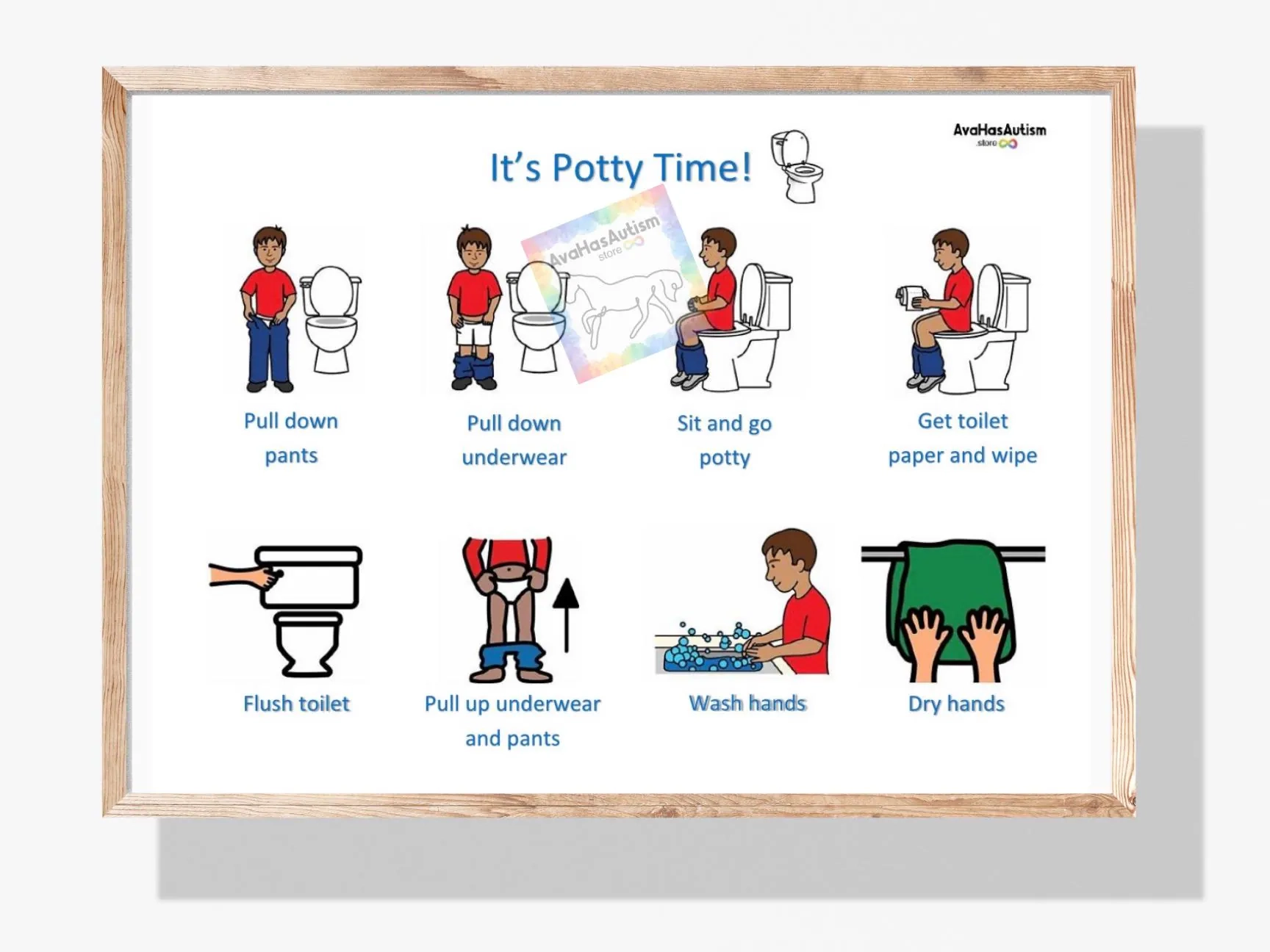 Junge It s Potty Time Chart Visuelle Hilfe Etsy de