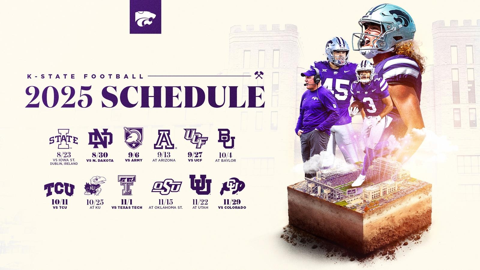 K State s 2025 Football Schedule Revealed Kansas State University Athletics K State s 2025 Football Schedule Revealed Kansas State University Athletics