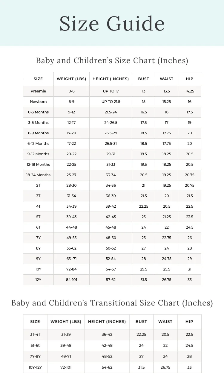 Kids Clothing Sizes 101 How To Buy The Right Fit PoshPeanut