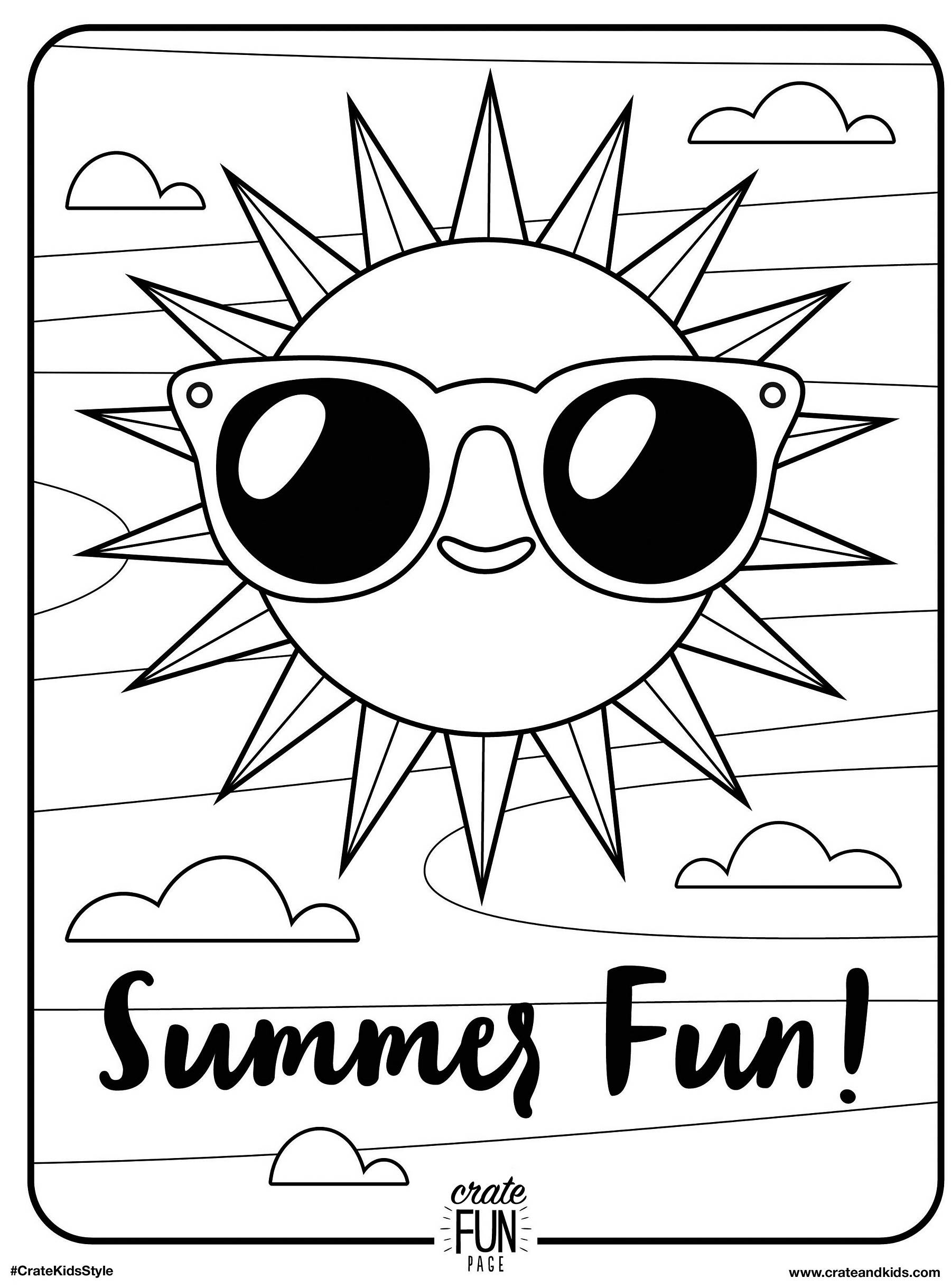 Free Printable Coloring Sheets For Summer Free Printable Coloring Sheets For Summer
