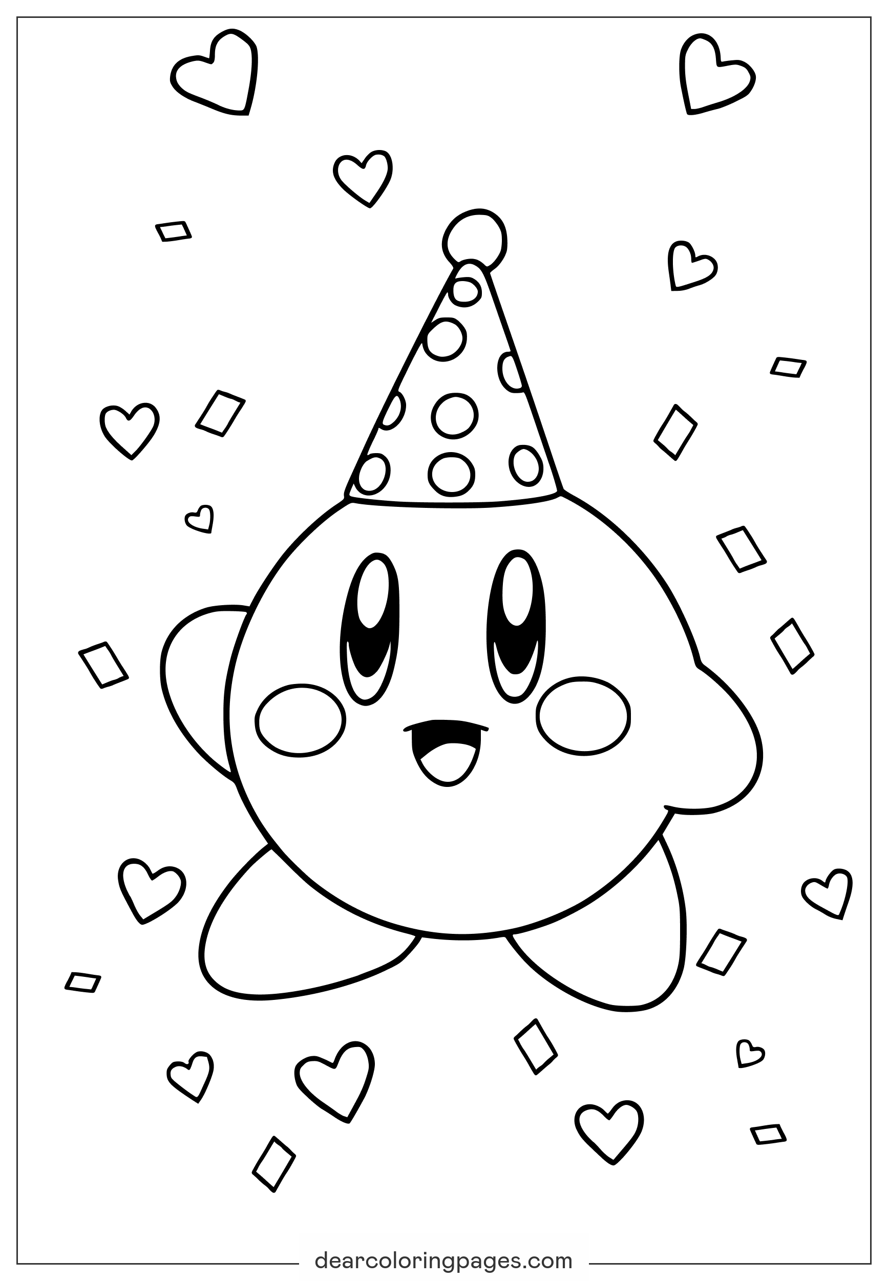 Kirby Printable Coloring Sheets