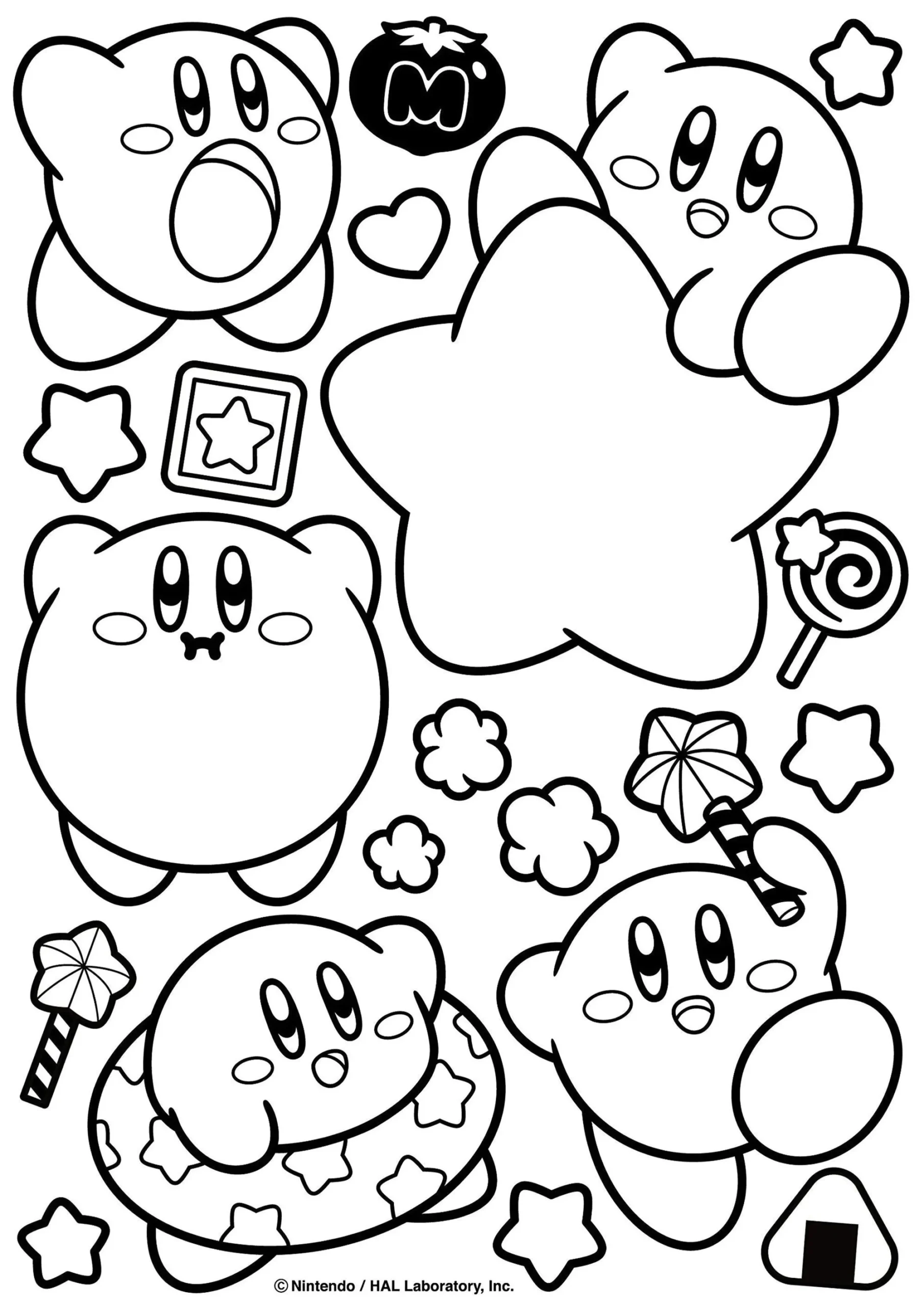 Kirby Nintendo s Famous Pink Ball Kirby Coloring Pages