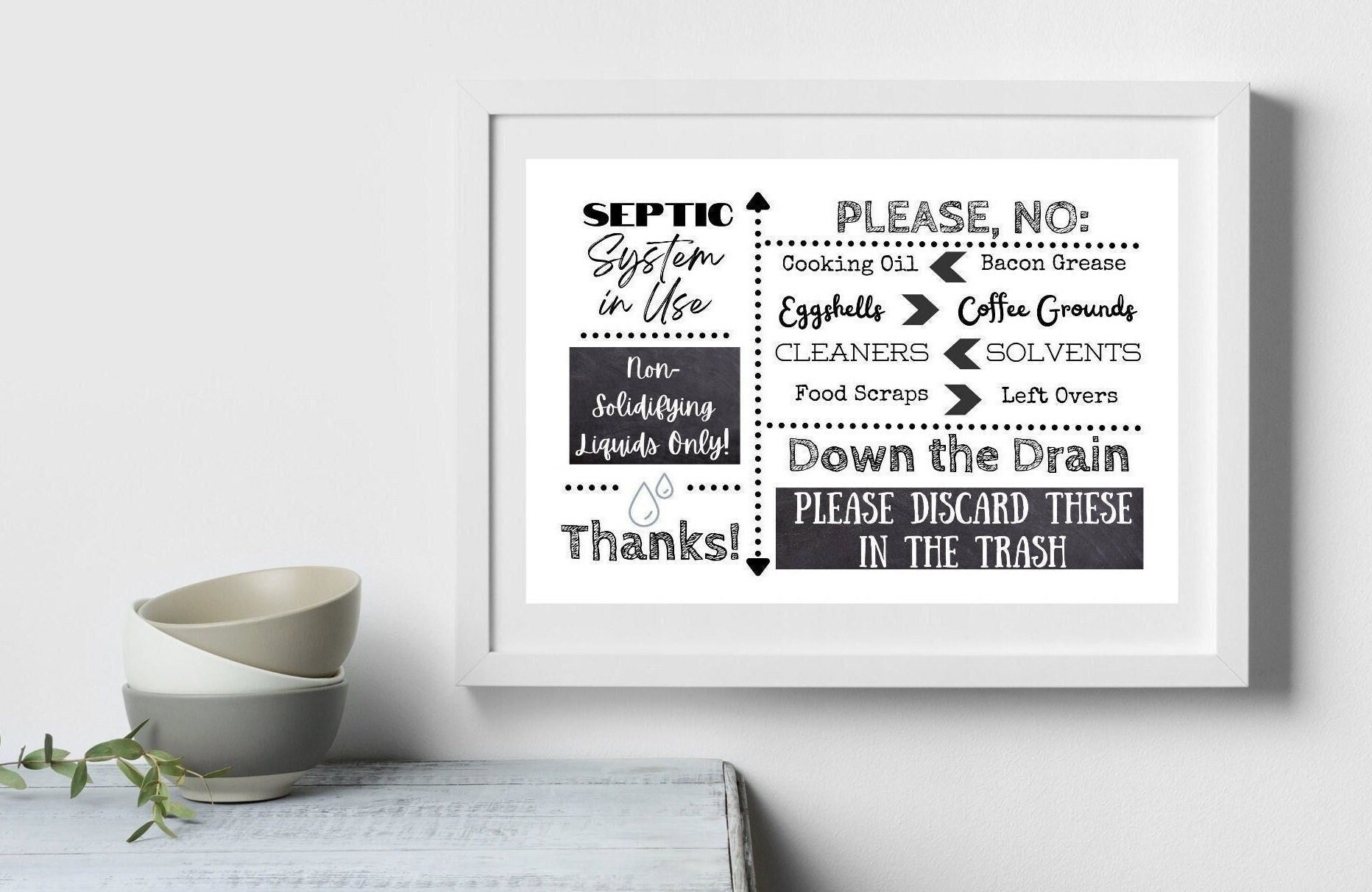 Kitchen Sink Septic System Sign For Airbnb Do Not Pour Down Kitchen Drain Printable Sign For Kitchens On A Septic System Etsy Kitchen Sink Septic System Sign For Airbnb Do Not Pour Down Kitchen Drain Printable Sign For Kitchens On A Septic System Etsy
