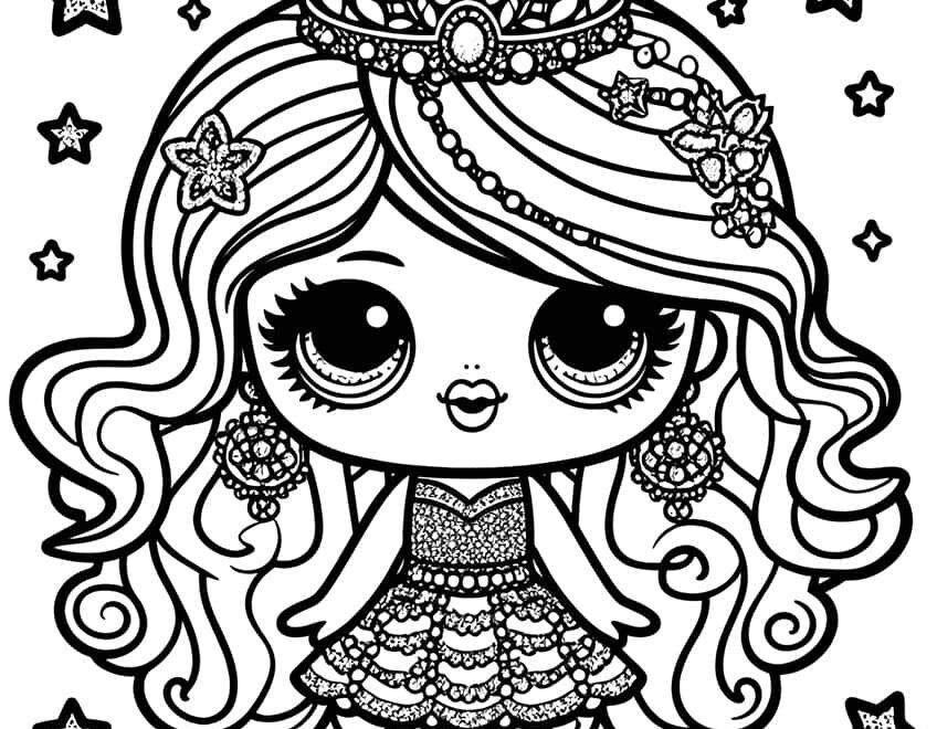 L O L Surprise Dolls Coloring Pages 40 Different Coloring Sheets