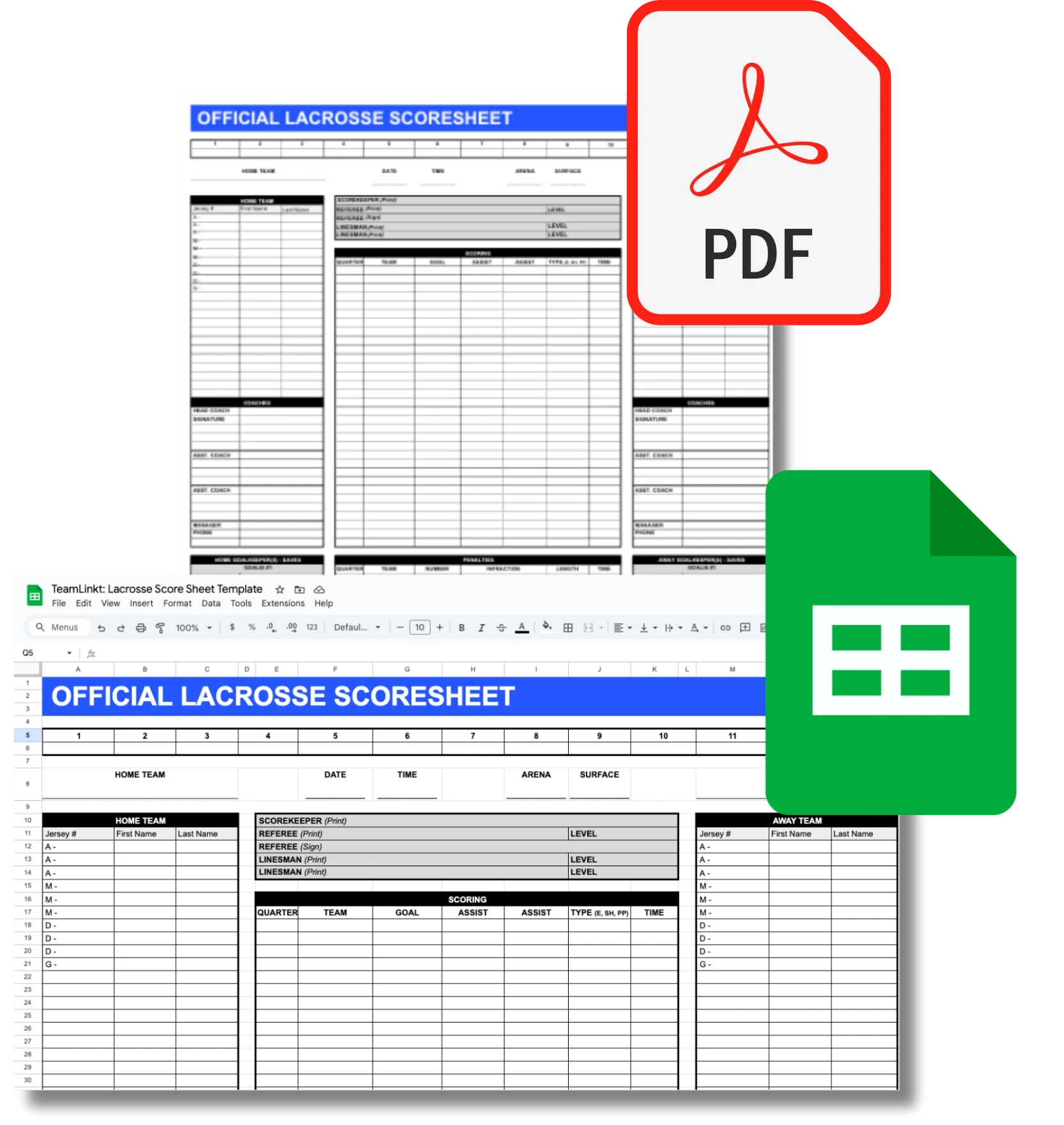 Printable Lacrosse Score Sheets Printable Lacrosse Score Sheets