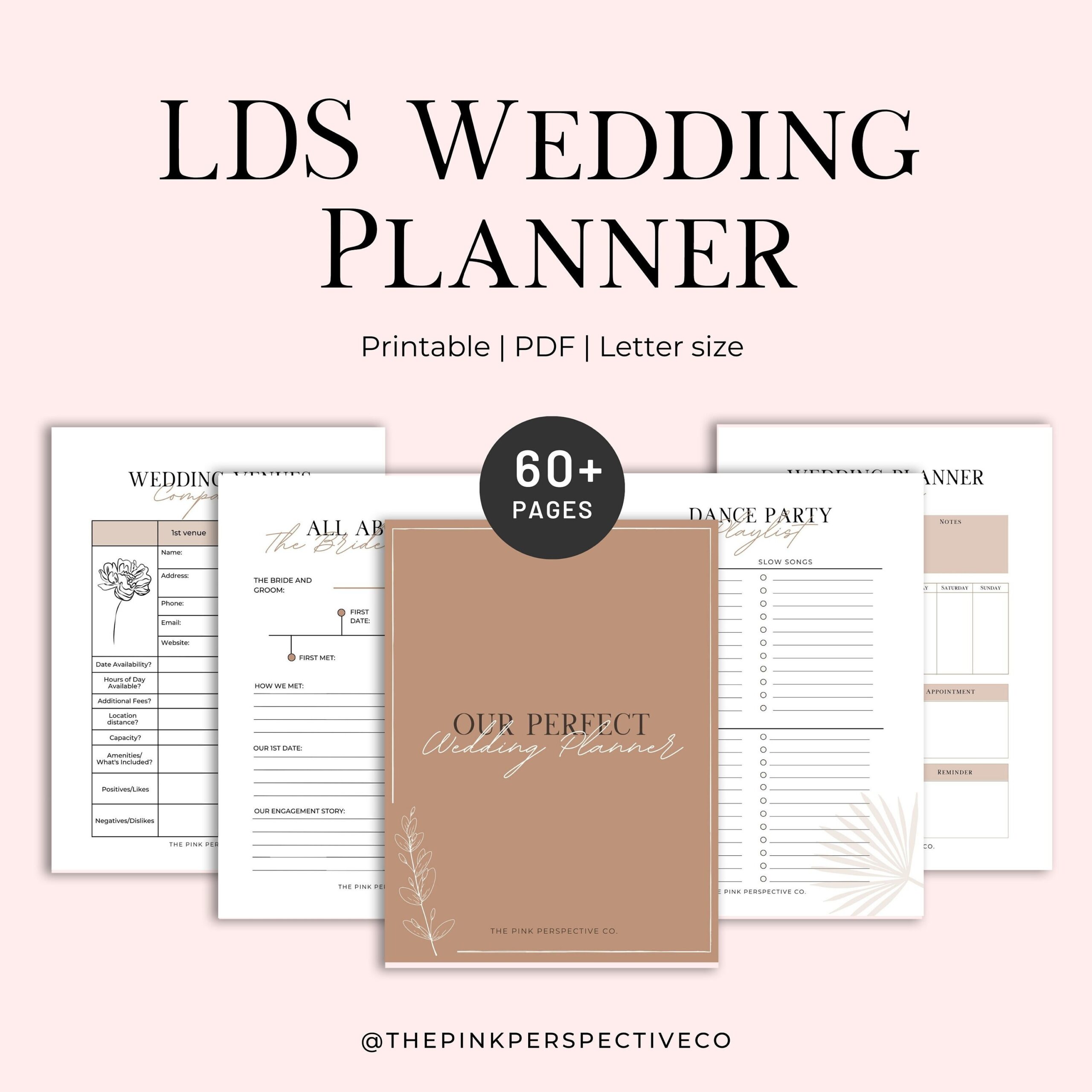 LDS Wedding Planner LDS Wedding Printable Planner Wedding Planner Printable Wedding Planner Wedding Plan Bundle neutral Etsy