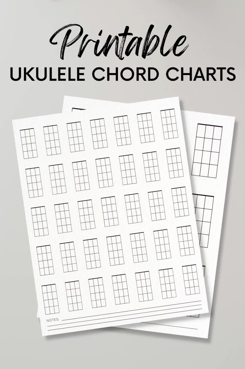 Printable Blank Ukulele Chord Chart Printable Blank Ukulele Chord Chart