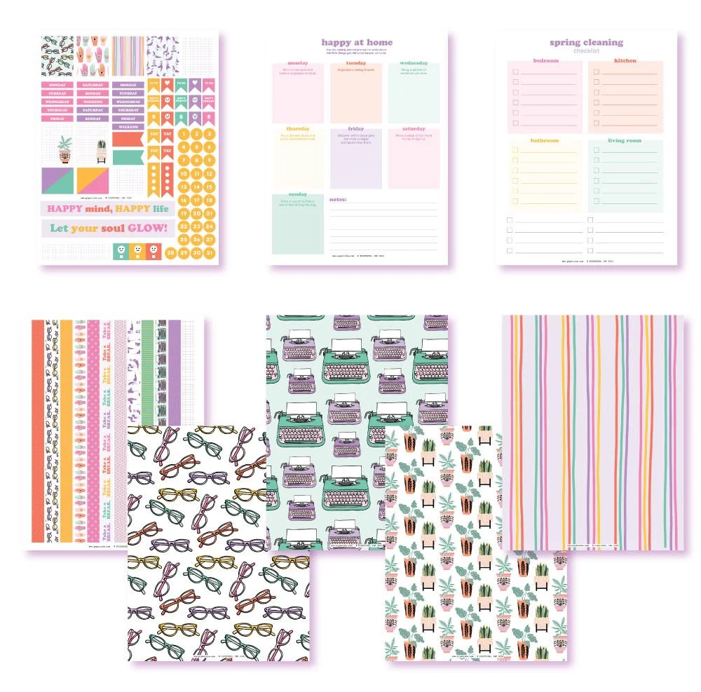 Let s Get Happy Planner Printables