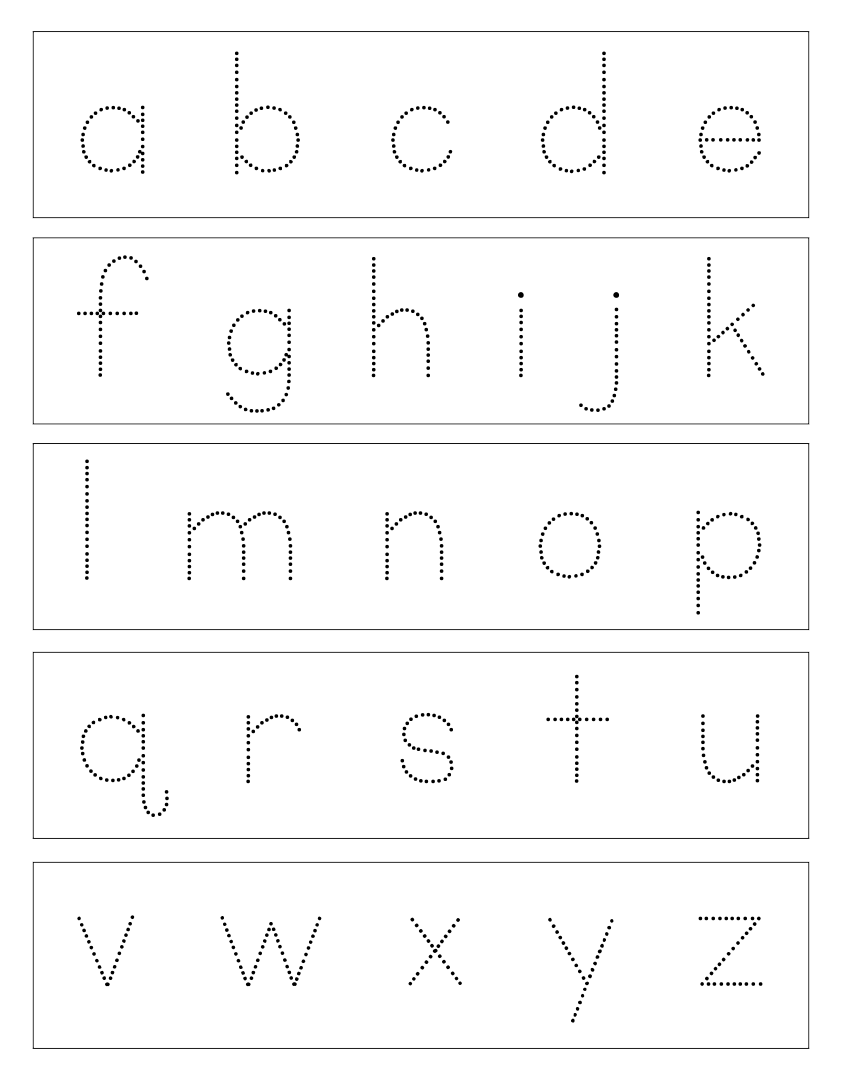 Free Printable Lowercasealphabet Letter Tracing Sheets