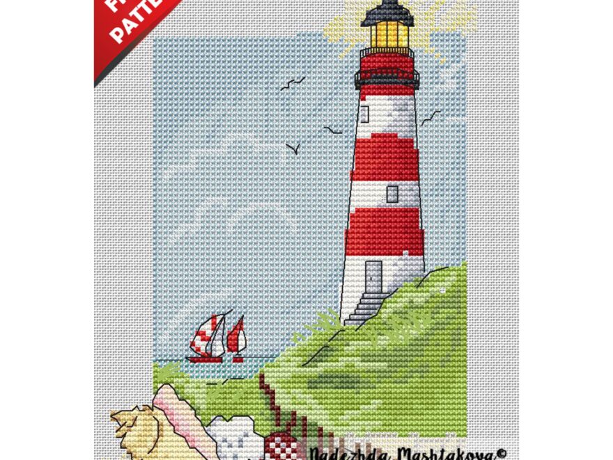 Lighthouse Free Cross Stitch Pattern Download PDF At