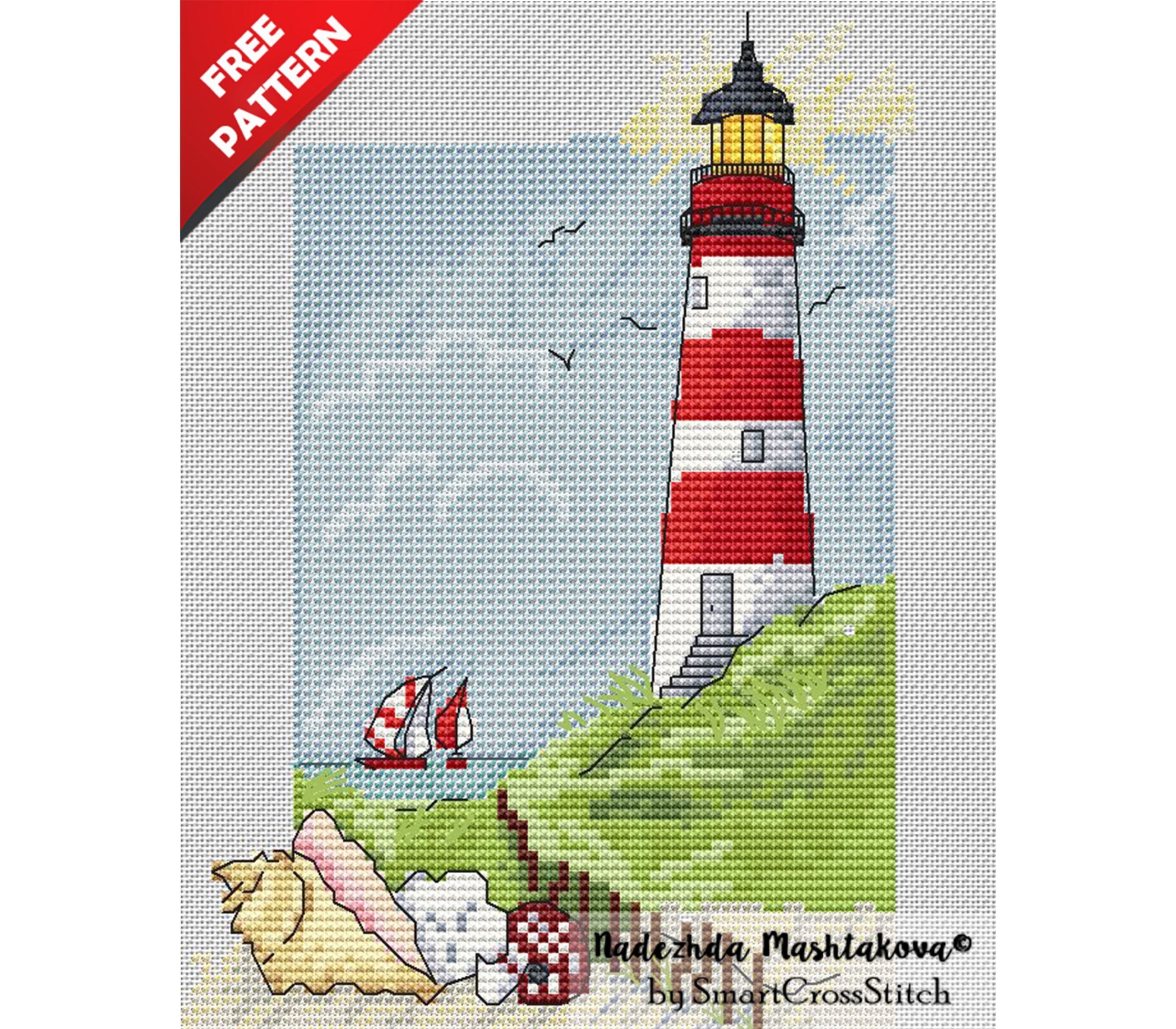 Lighthouse Free Cross Stitch Pattern Download PDF At  Lighthouse Free Cross Stitch Pattern Download PDF At