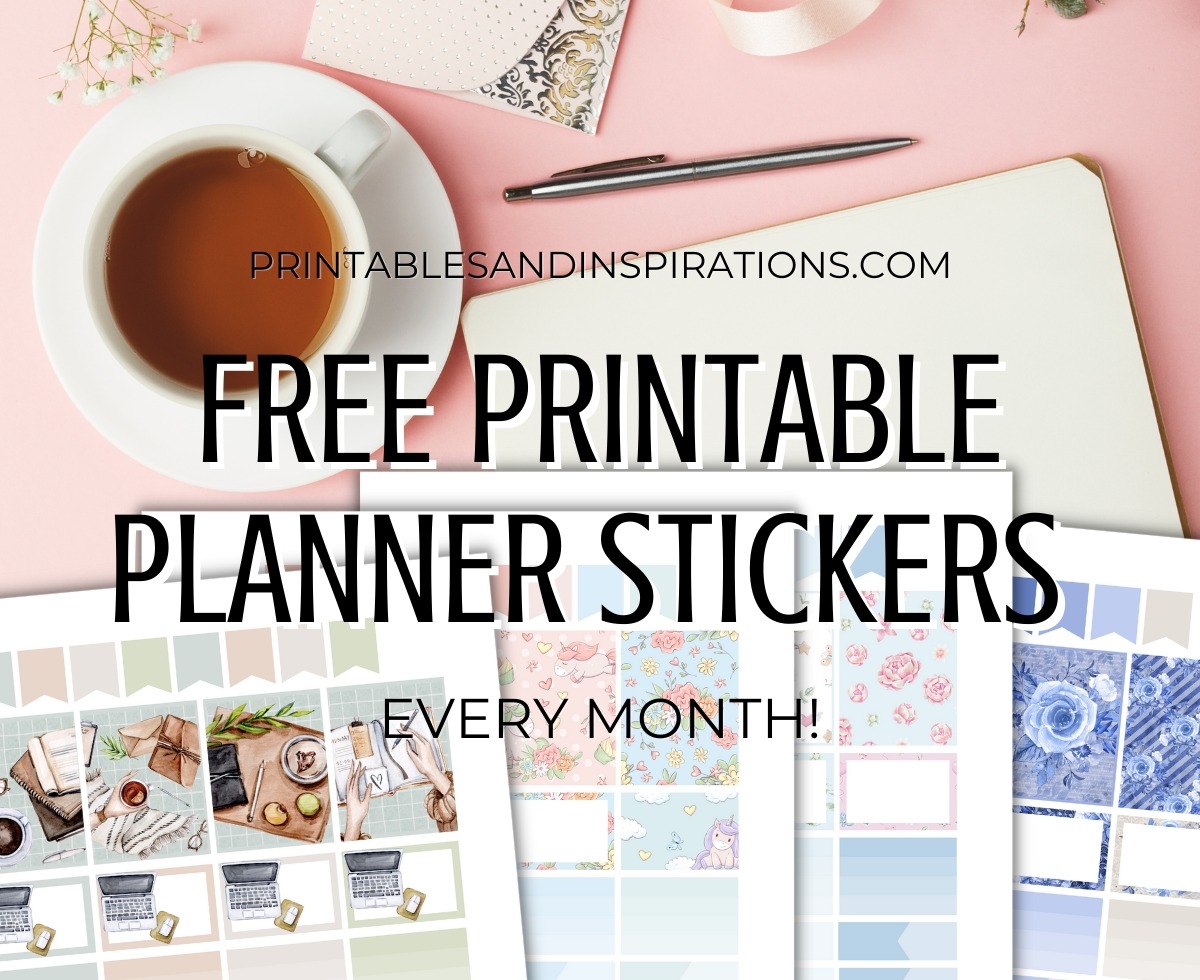 Printable Stickers Planner Free Printable Stickers Planner Free