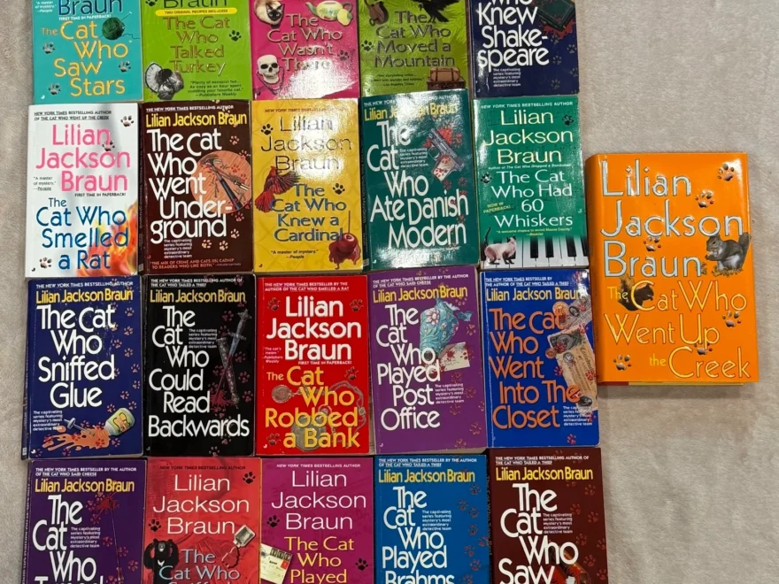 Lot Of 21 The Cat Who Book Collection Lilian Jackson Braun