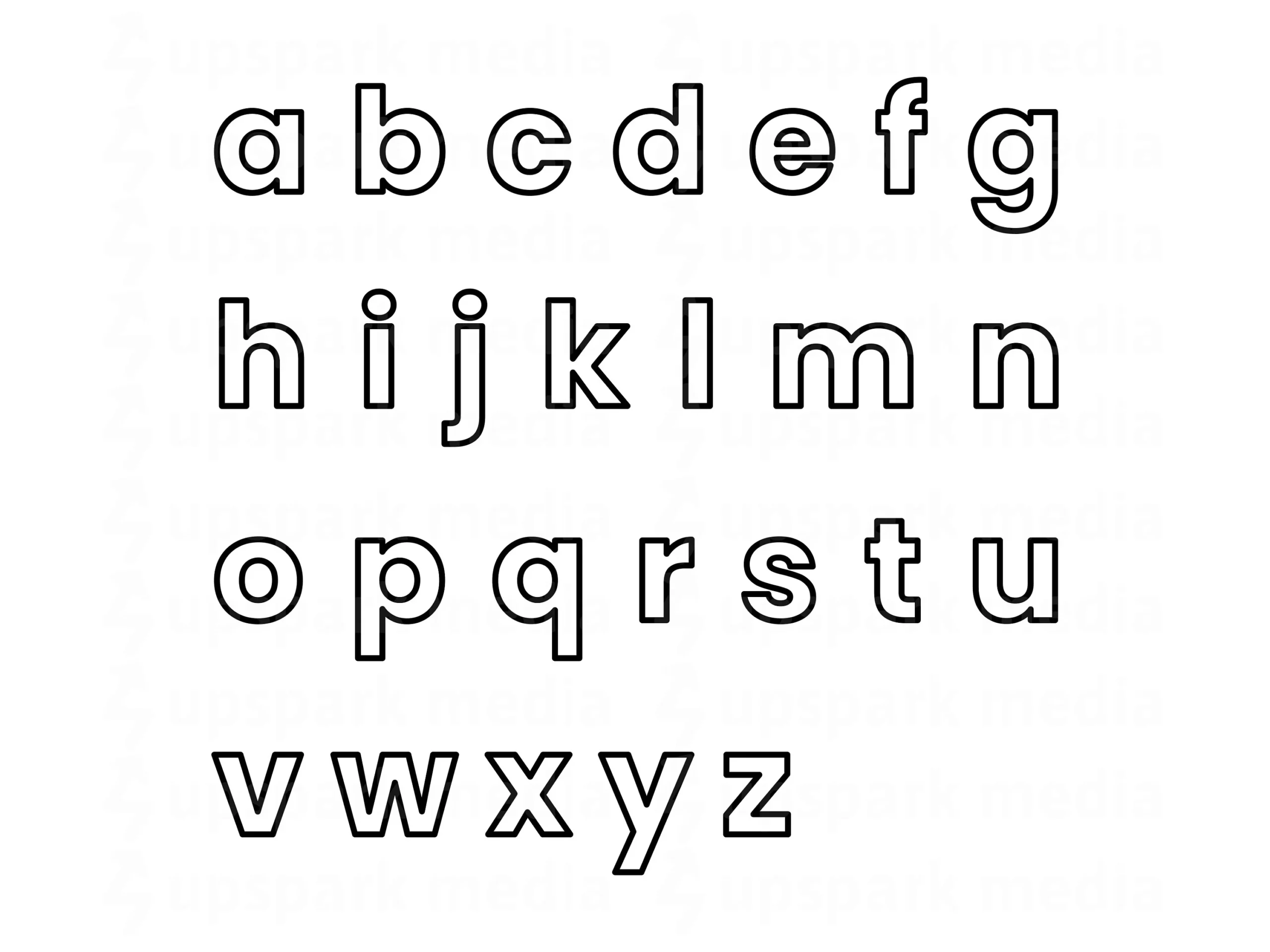 Lowercase Alphabet List Printable Lowercase Alphabet List Printable