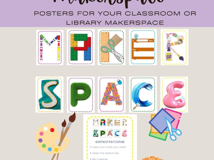 Makerspace Posters Signs For School Library Or Classroom Etsy