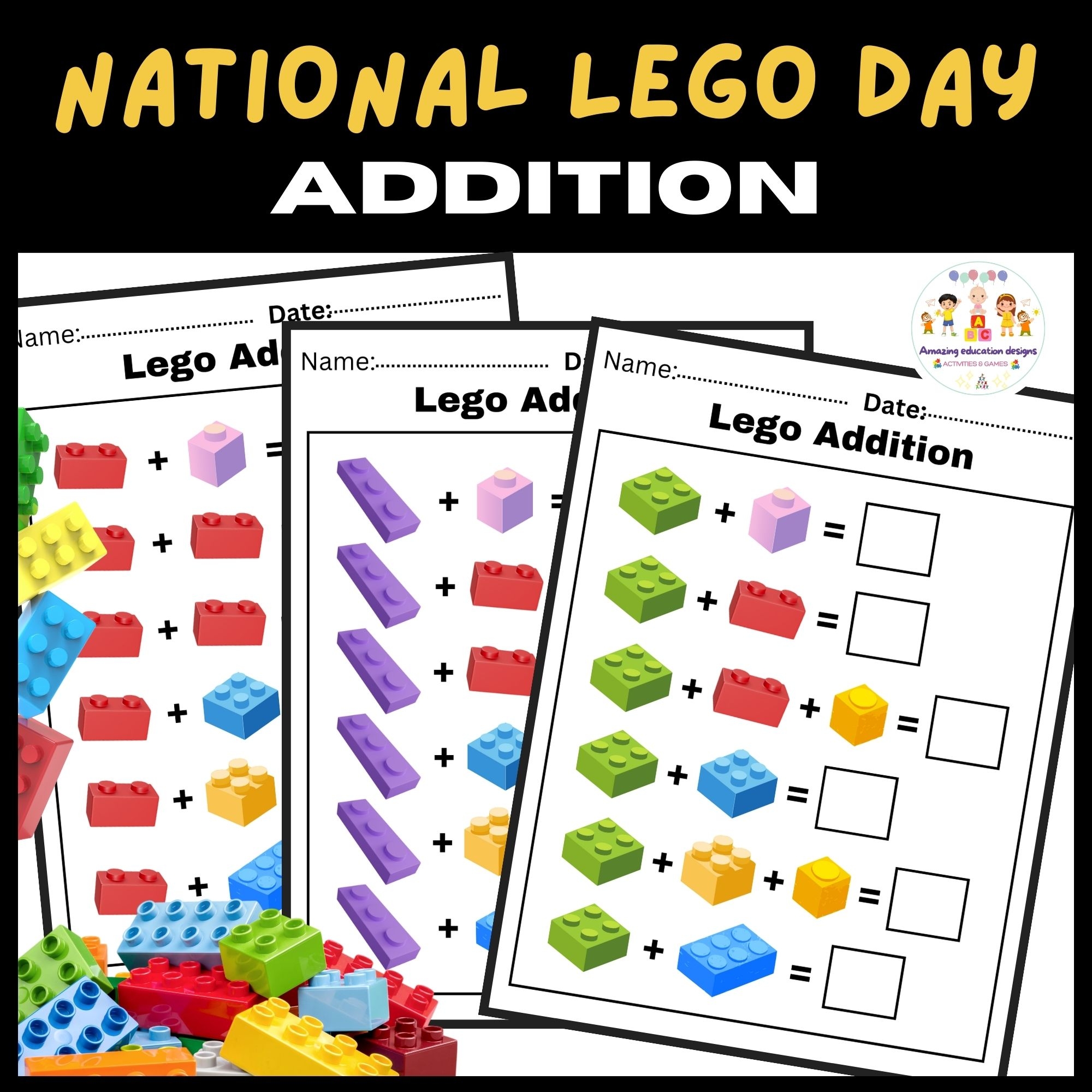 Math Activities Lego Addition Worksheets National Lego Day Made By Teachers Math Activities Lego Addition Worksheets National Lego Day Made By Teachers