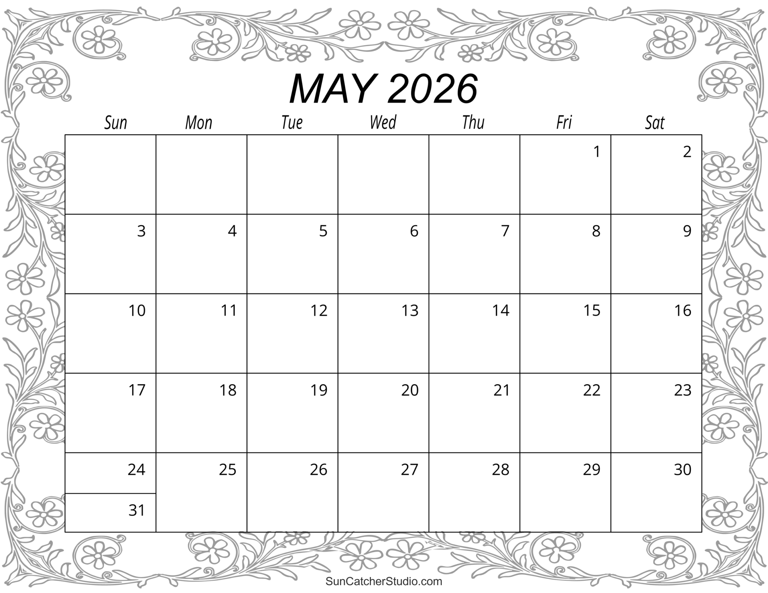 May 2026 Calendar Free Printable Free Printables Monograms Design Tools Patterns DIY Projects May 2026 Calendar Free Printable Free Printables Monograms Design Tools Patterns DIY Projects