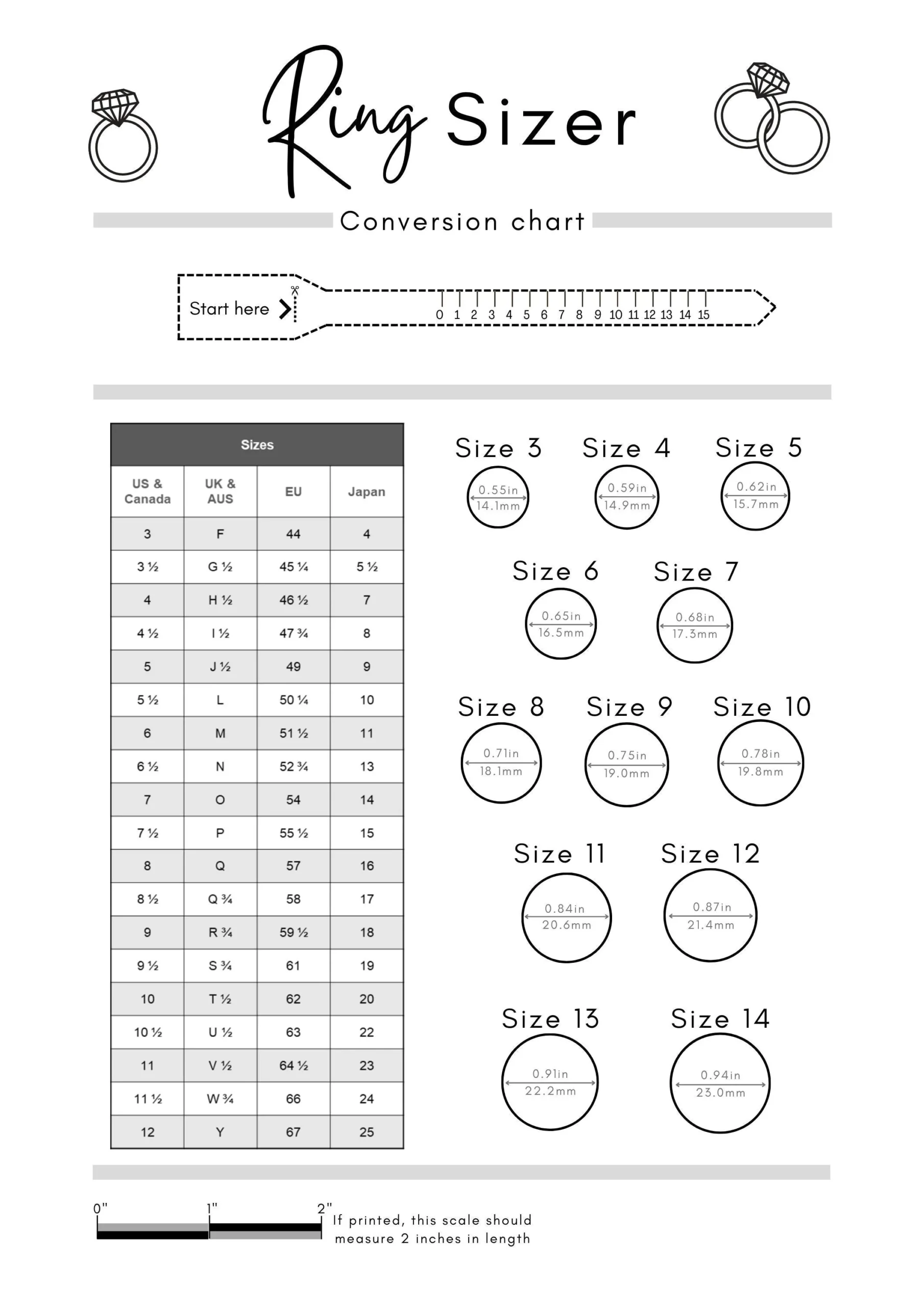 Printable Tape Sizing Guide For Rings