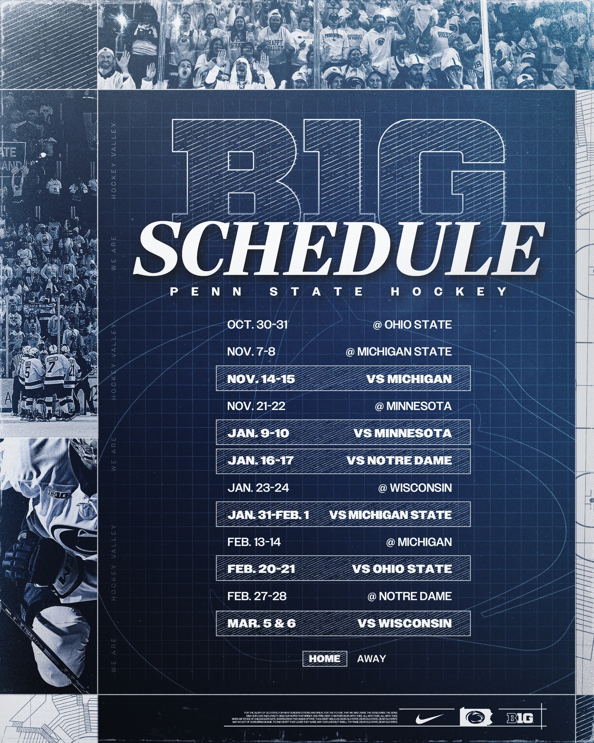 Men s Hockey Announces 2025 26 B1G Schedule Penn State Men s Hockey Announces 2025 26 B1G Schedule Penn State