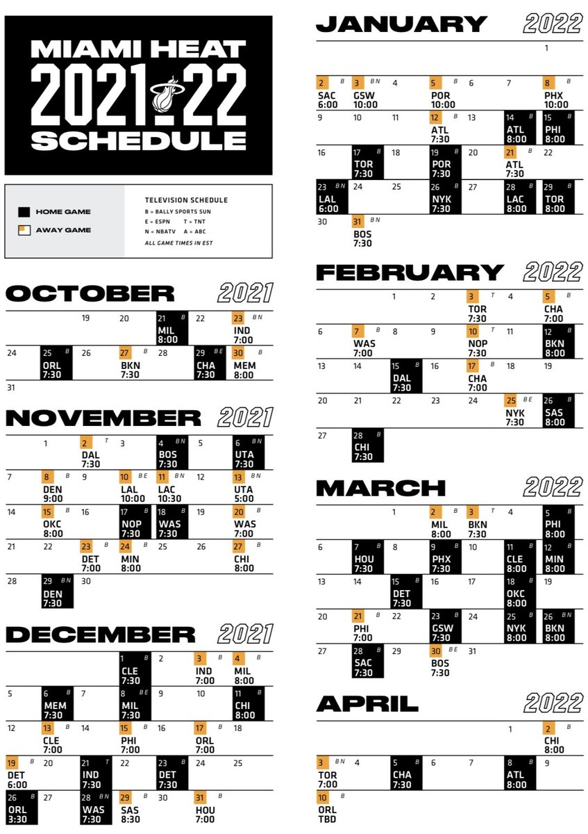 Miami Heat Beat On X The NBA Has Officially Released The MiamiHEAT s Schedule Season Opener Bucks At Home On Oct 21 22 Games Between ESPN TNT And NBATV Miami Heat Beat On X The NBA Has Officially Released The MiamiHEAT s Schedule Season Opener Bucks At Home On Oct 21 22 Games Between ESPN TNT And NBATV