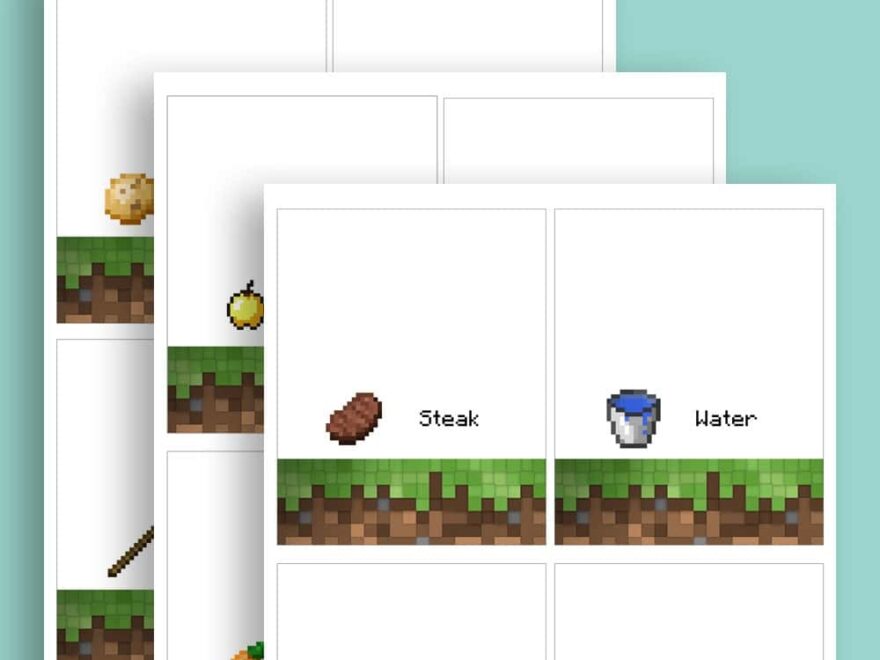 Minecraft Food Labels