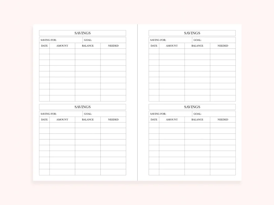 Mini Happy Planner Instant Download Planner Printable Inserts