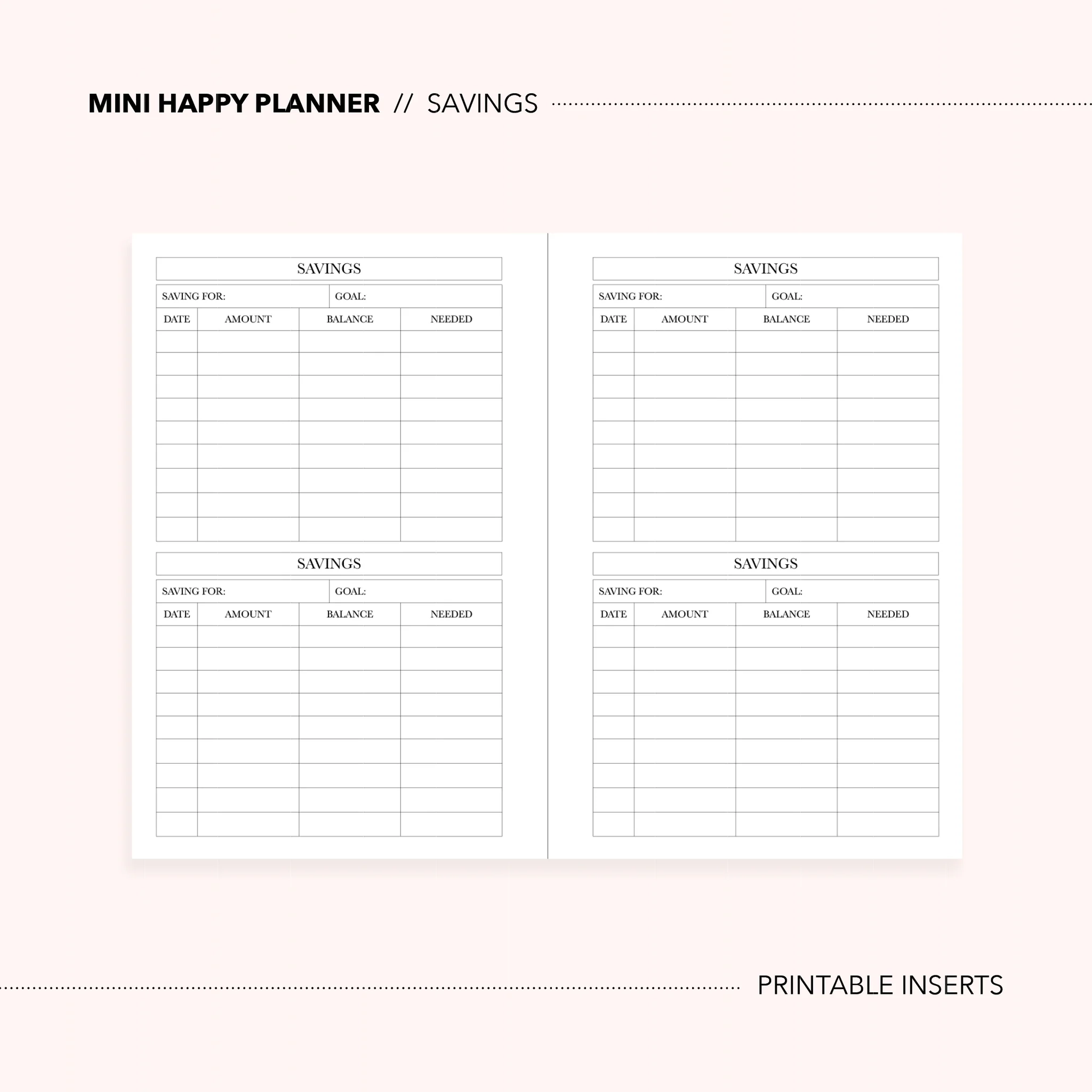 Mini Happy Planner Instant Download Planner Printable Inserts Mini Happy Planner Instant Download Planner Printable Inserts