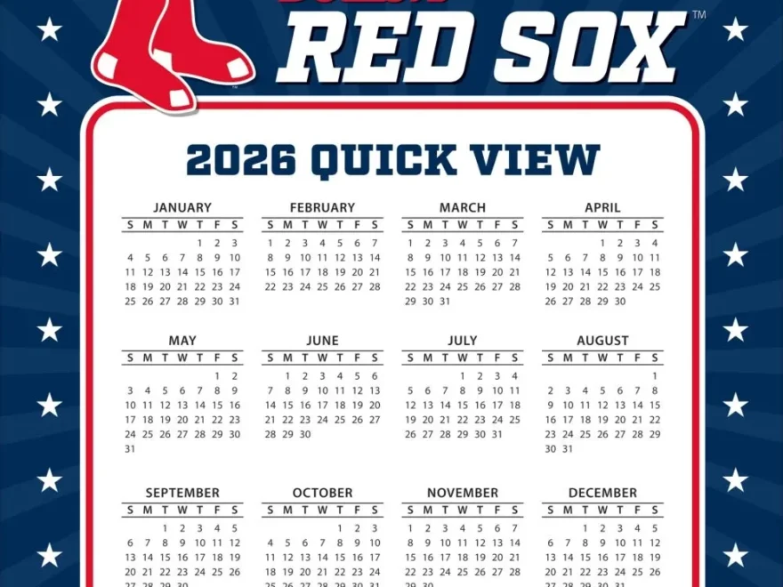MLB Boston Red Sox 2026 Desk Calendar Calendars