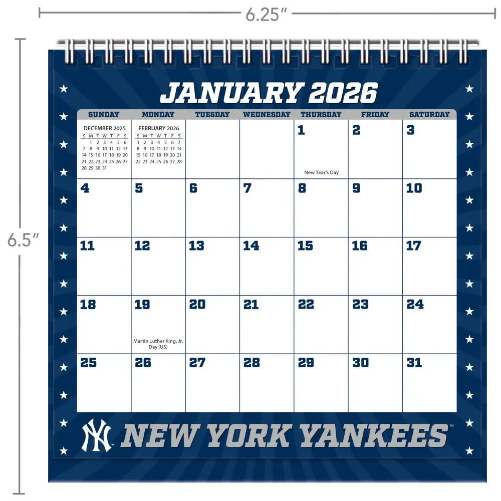 MLB New York Yankees Easel Calendars