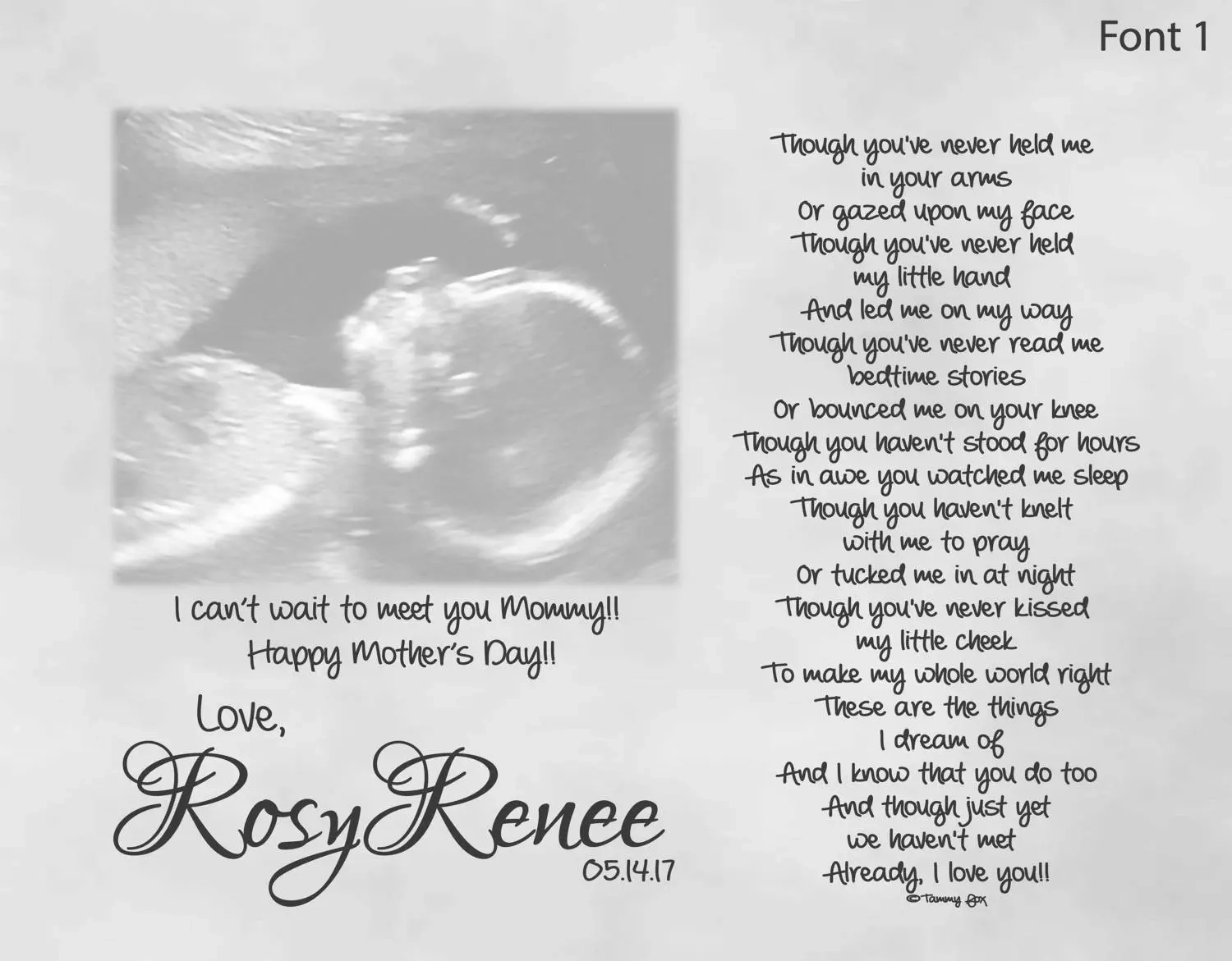 Mommy To Be Mother s Day Gift From Unborn Baby Personalized Poetry 