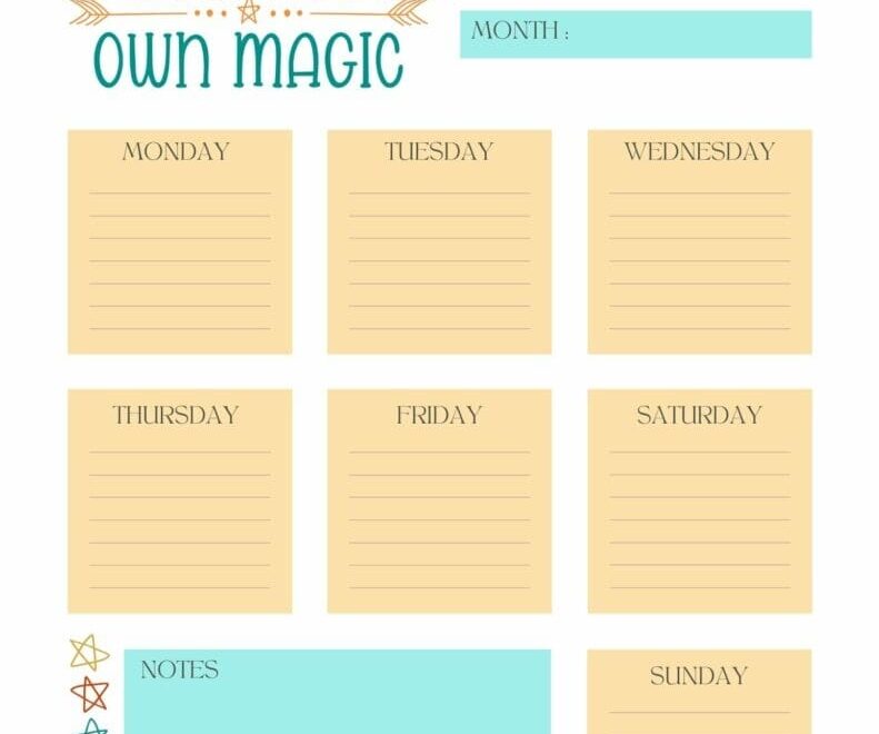 Motivational Weekly Planner Pages Free Printables Marketing