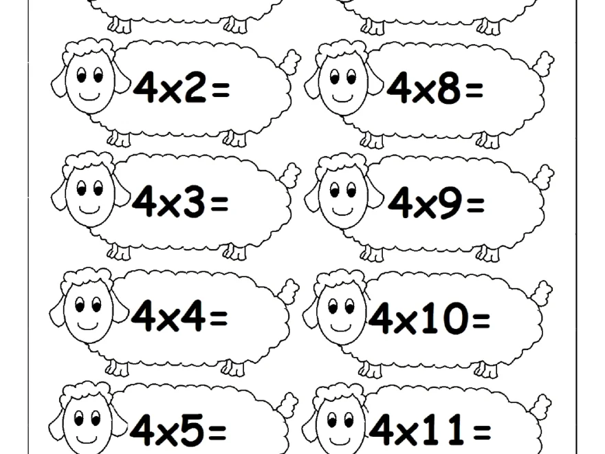 Multiplication Times Tables Worksheets 2 3 amp 4 Times Tables
