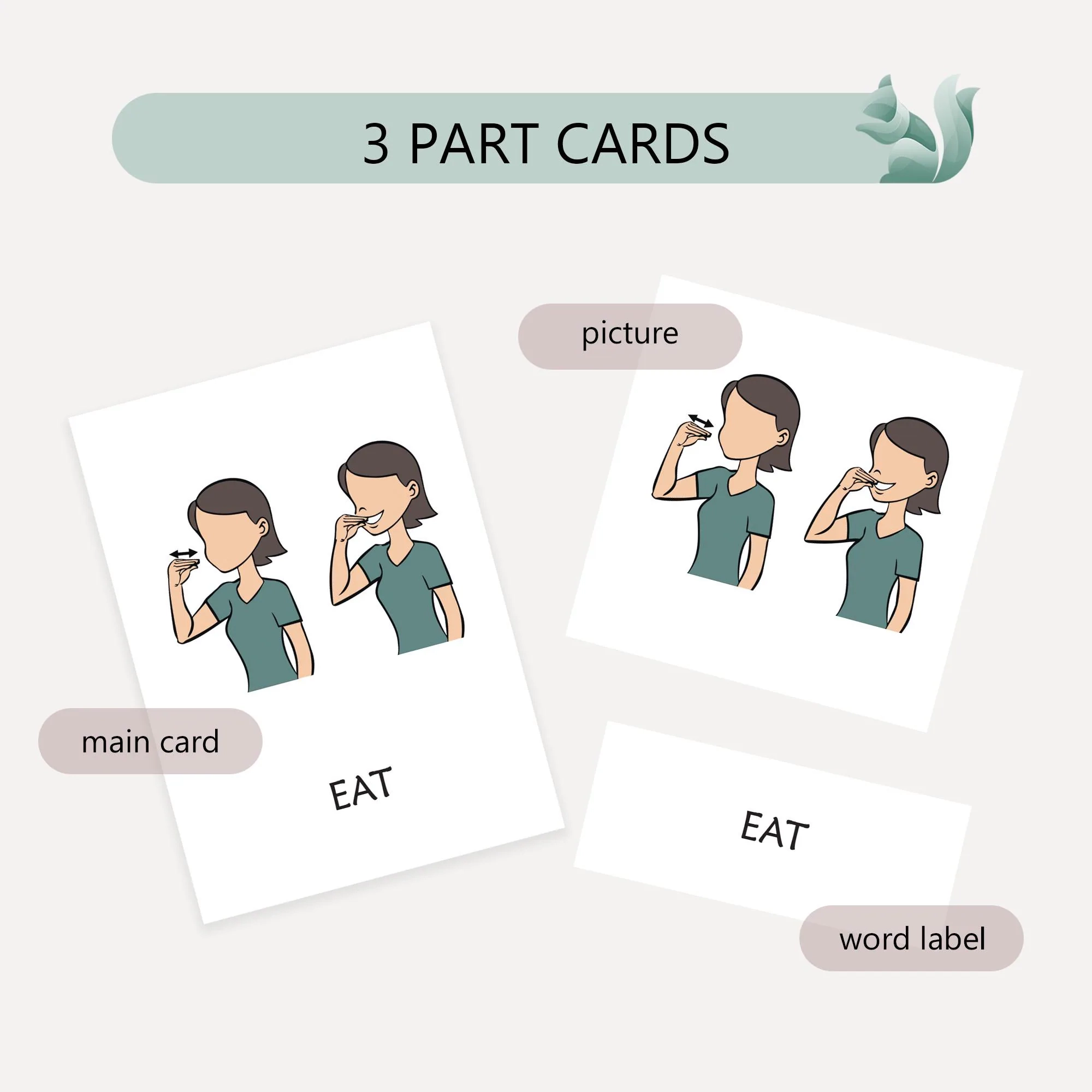 Sign Language Printable Labels Baby