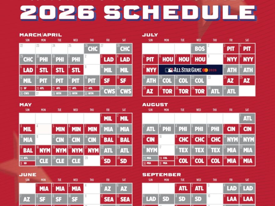 Nationals Printable Schedule Washington Nationals