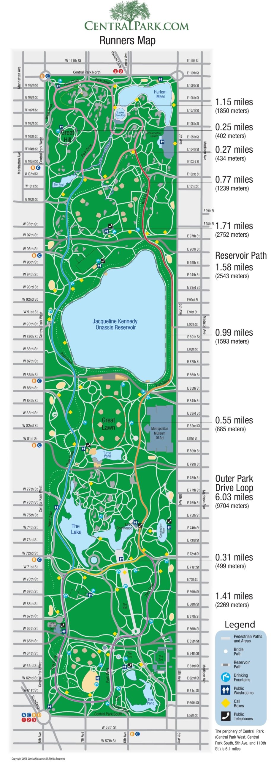 Central Park Walking Guide Printable Central Park Walking Guide Printable