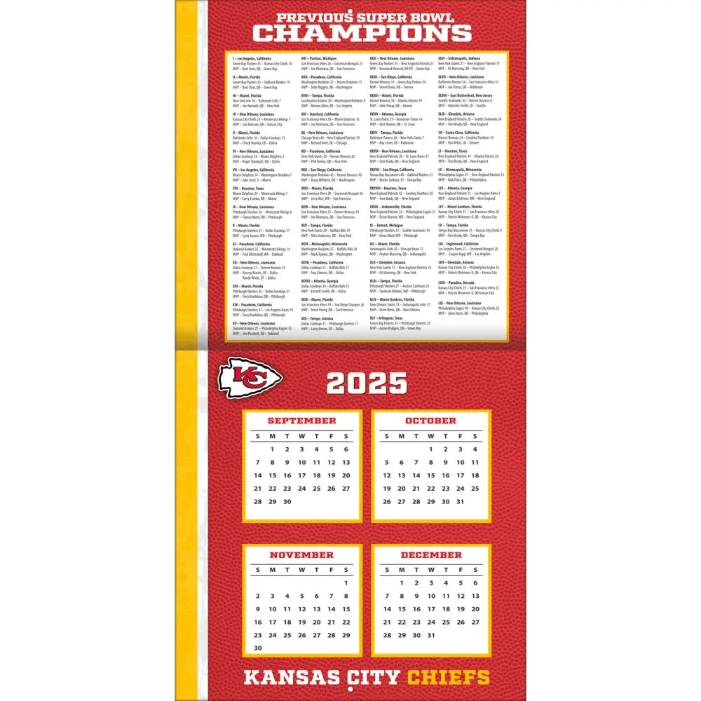 Printable Chiefs Schedule 2025-2026