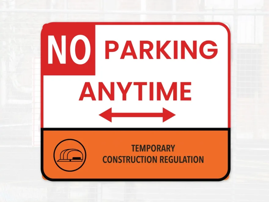 No Parking Signs No Parking Construction Zone Signs