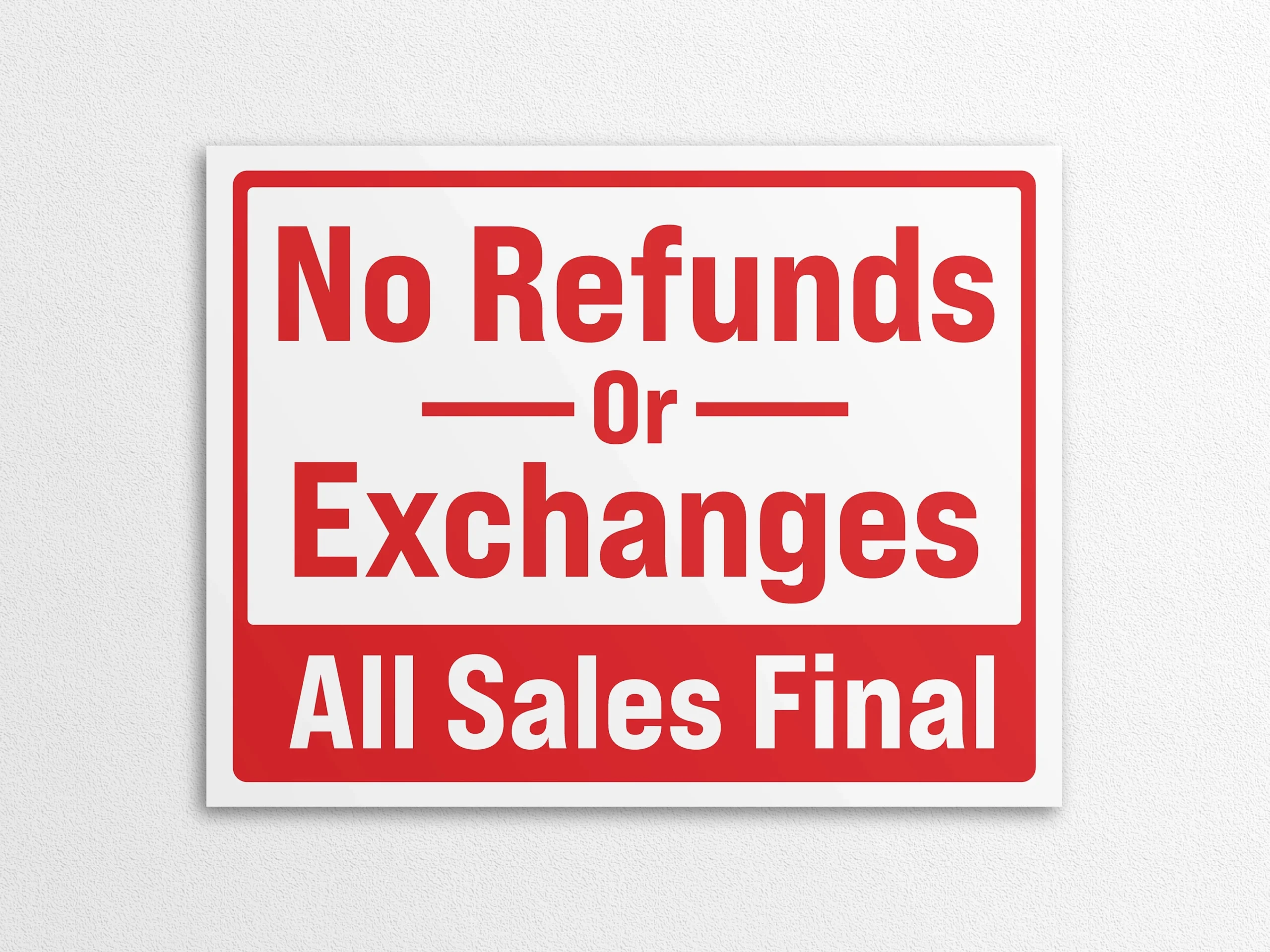 No Refunds Or Exchanges Sign All Sales Final PNG PDF Digital Download Etsy