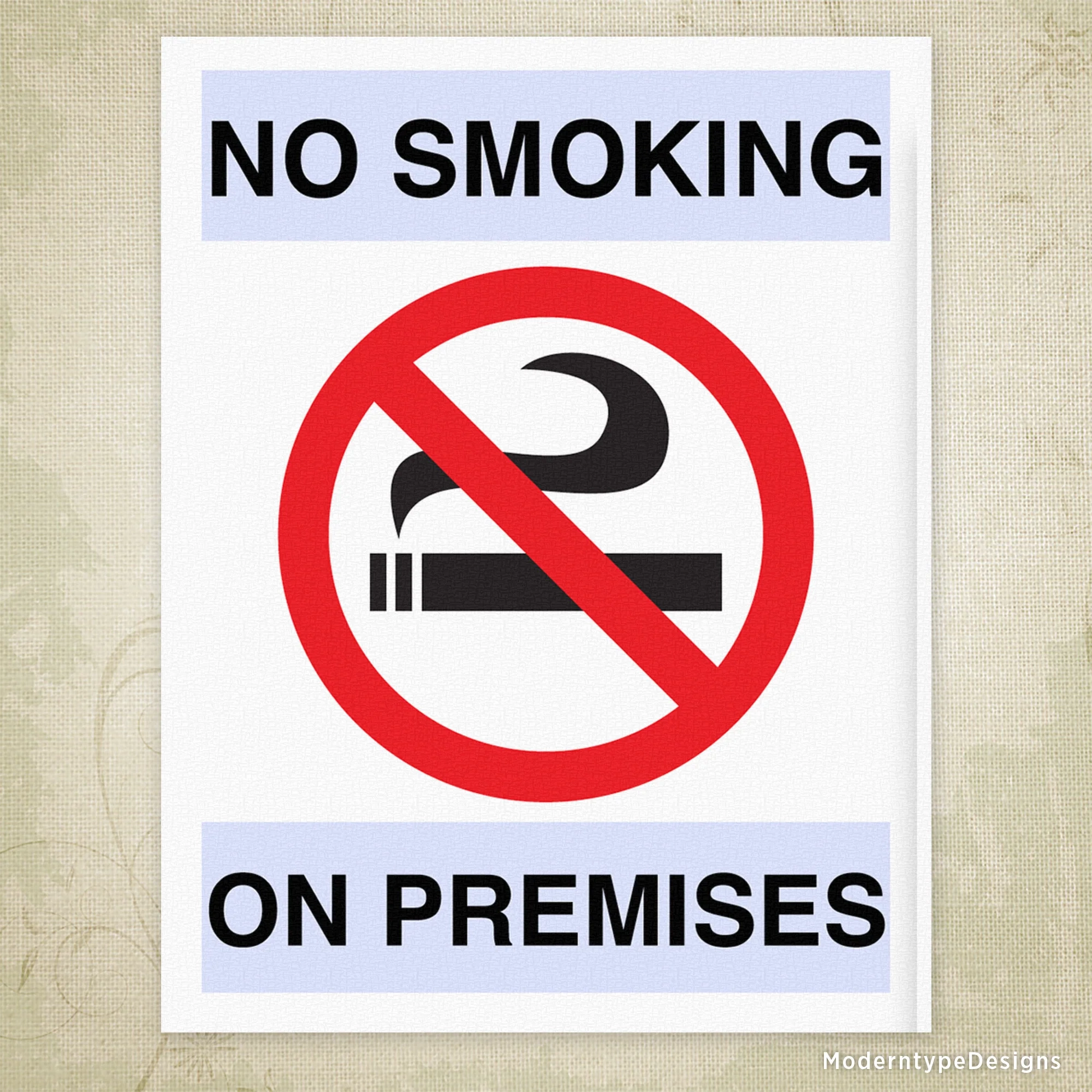 No Smoking Printable Sign Editable No Smoking Printable Sign Editable