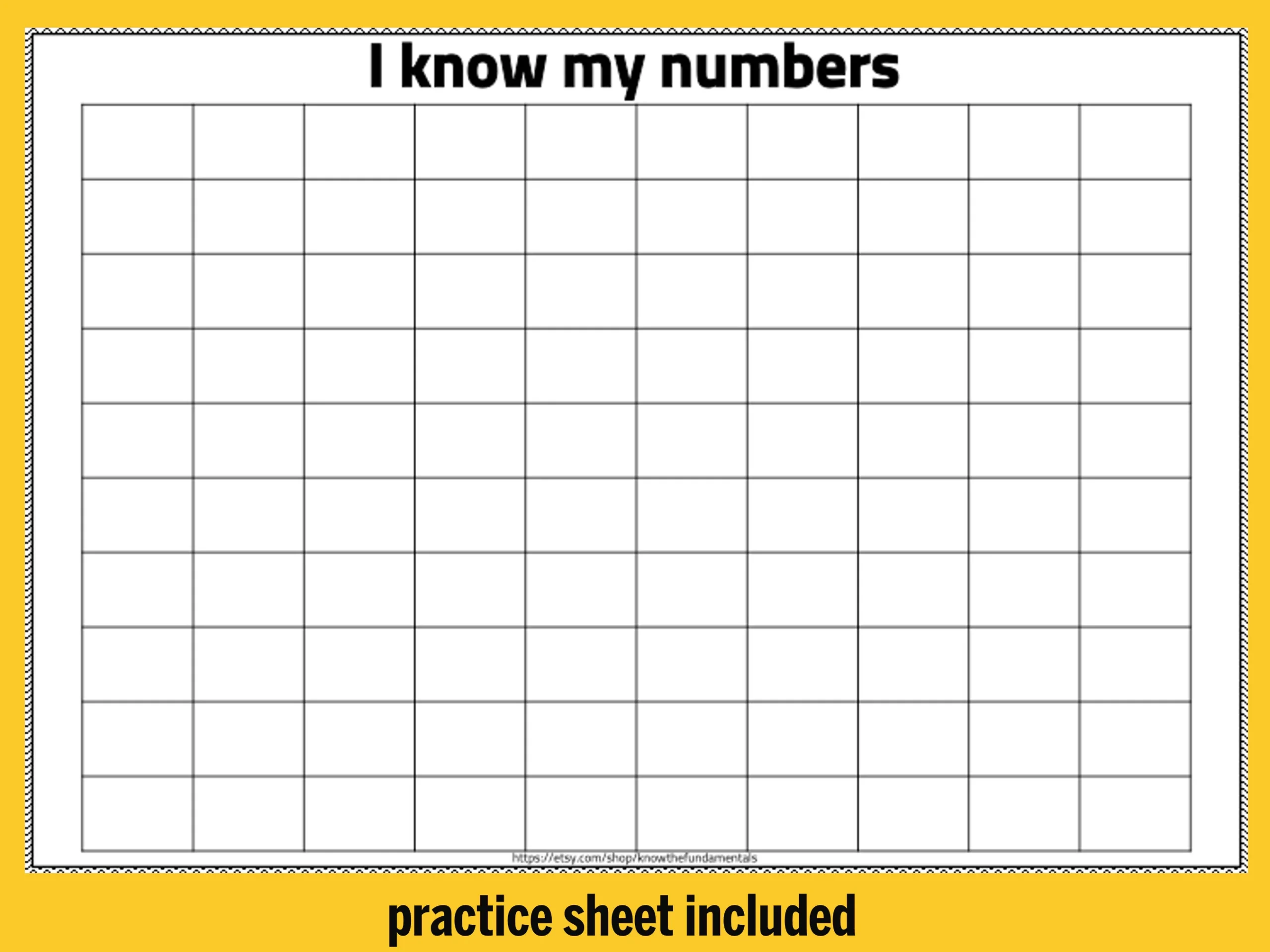 Blank Thousands Chart Printable Blank Thousands Chart Printable