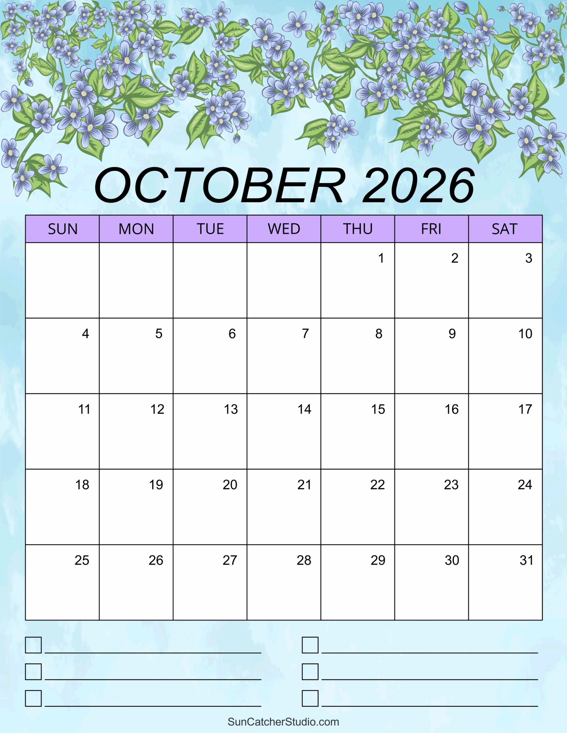 October 2026 Calendar Free Printable Free Printables 
