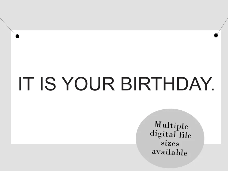 Office It Is Your Birthday Banner Printables Awdesignsprintables