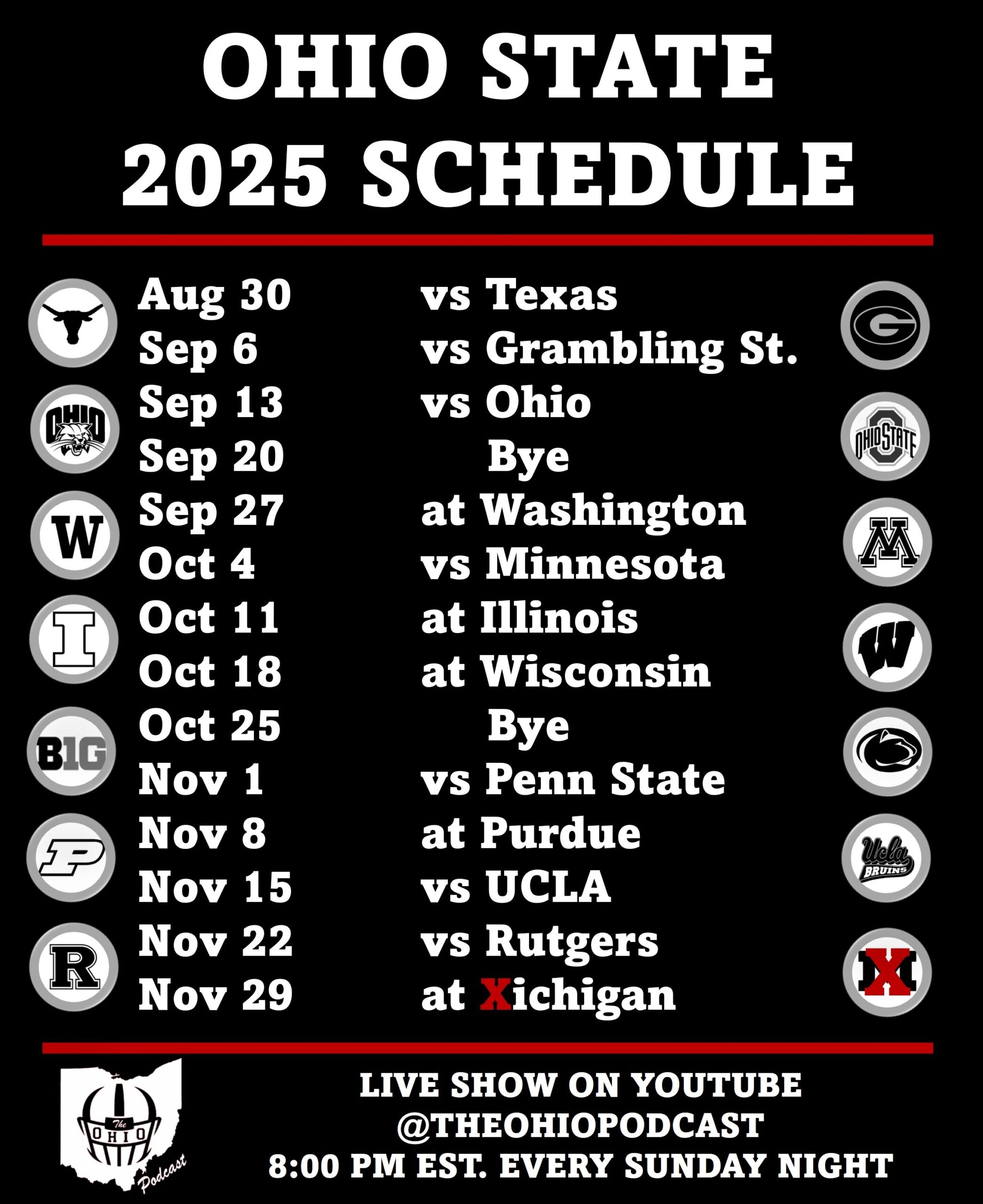 Ohio State Basketball Schedule 2026 Printable