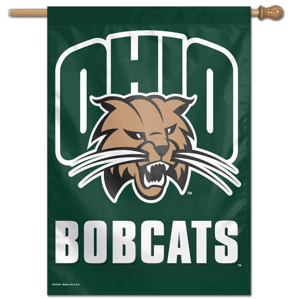 Ohio University Bobcats Vertical Flag Ohio Bobcat Fan Store